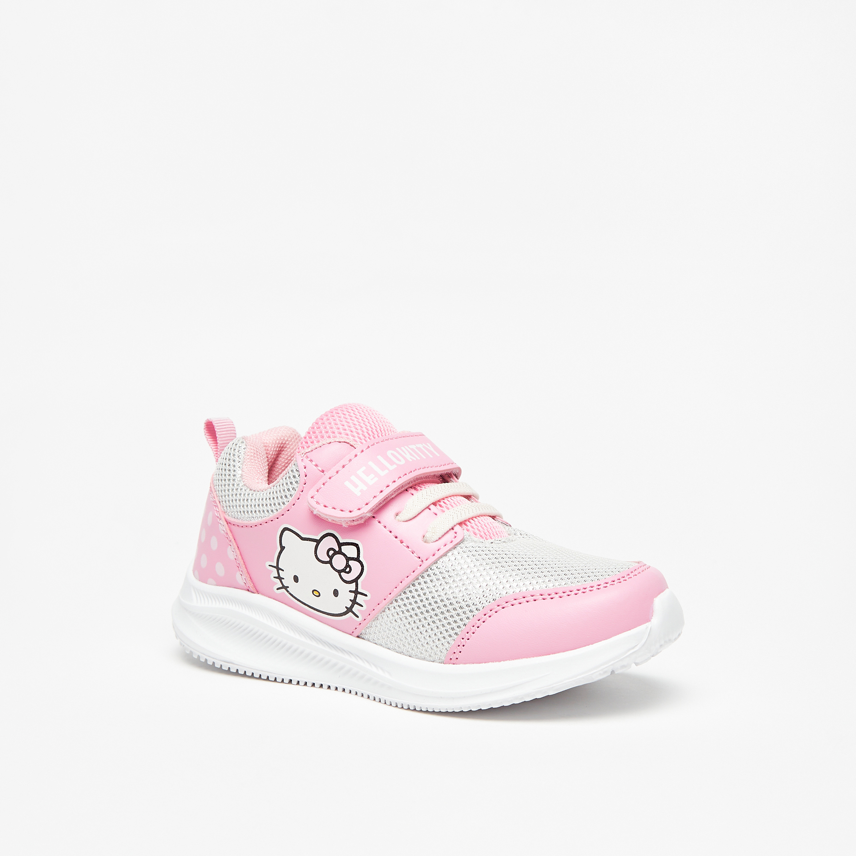 Buy Baby Girls Hello Kitty Panelled Sneakers with Hook and Loop Closure Online Centrepoint Oman