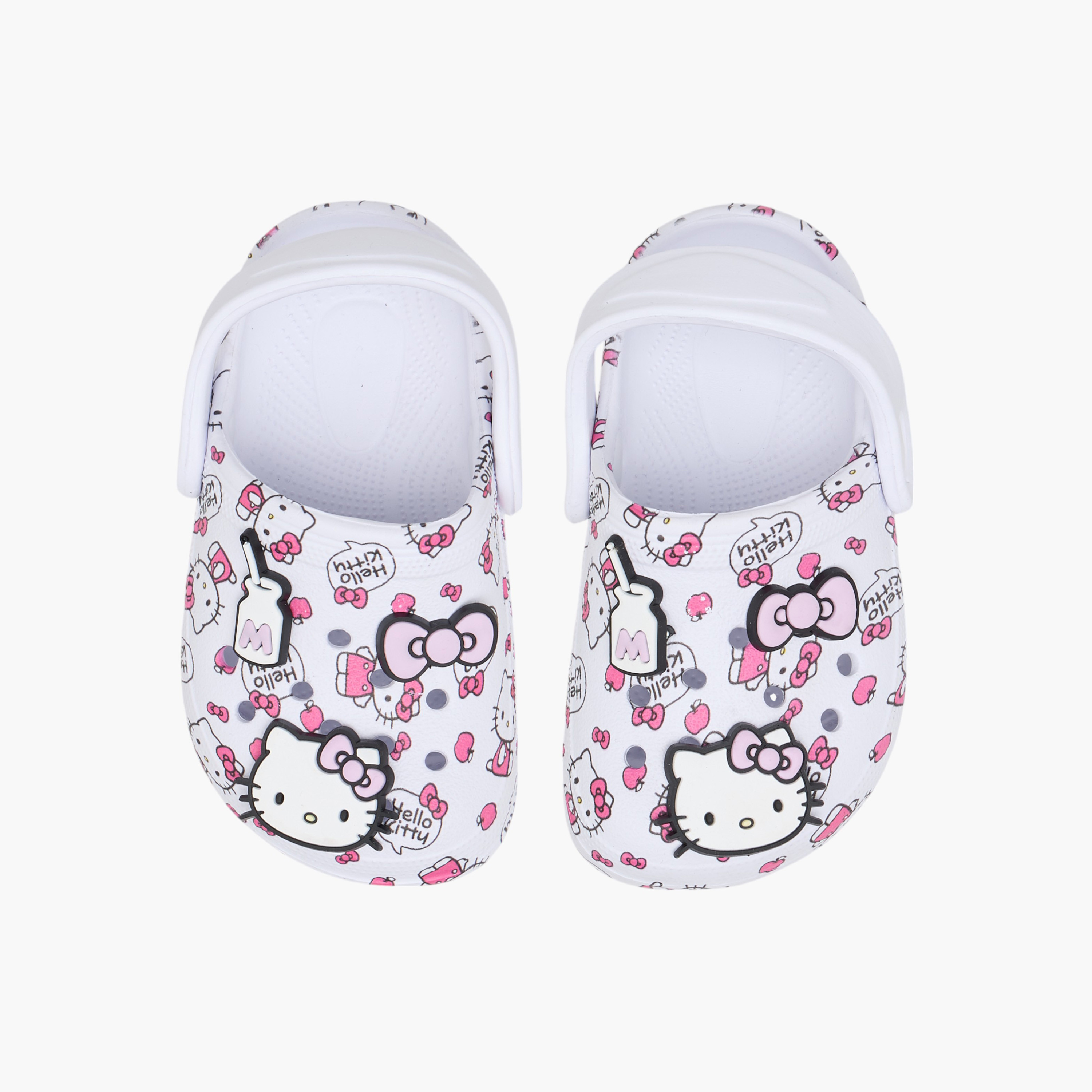 Hello Kitty Print Clogs with Backstrap-girls-shoes-sandals-image-1