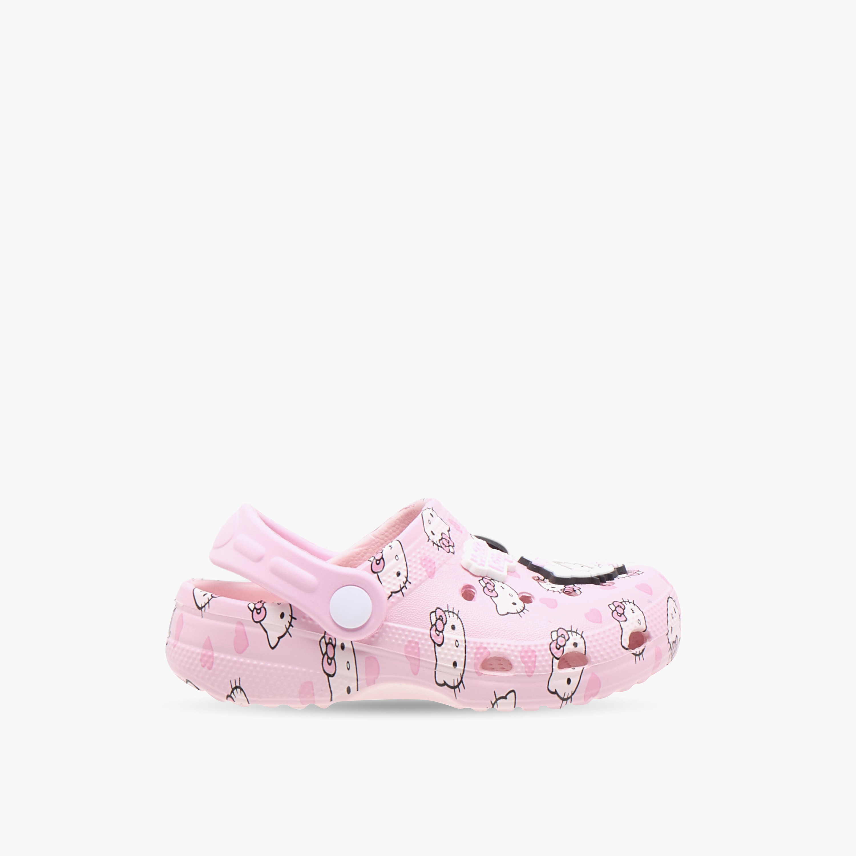 صندل كلوج بحزام خلفي وتزيينات هالو كيتي-girls-shoes-sandals-image-3