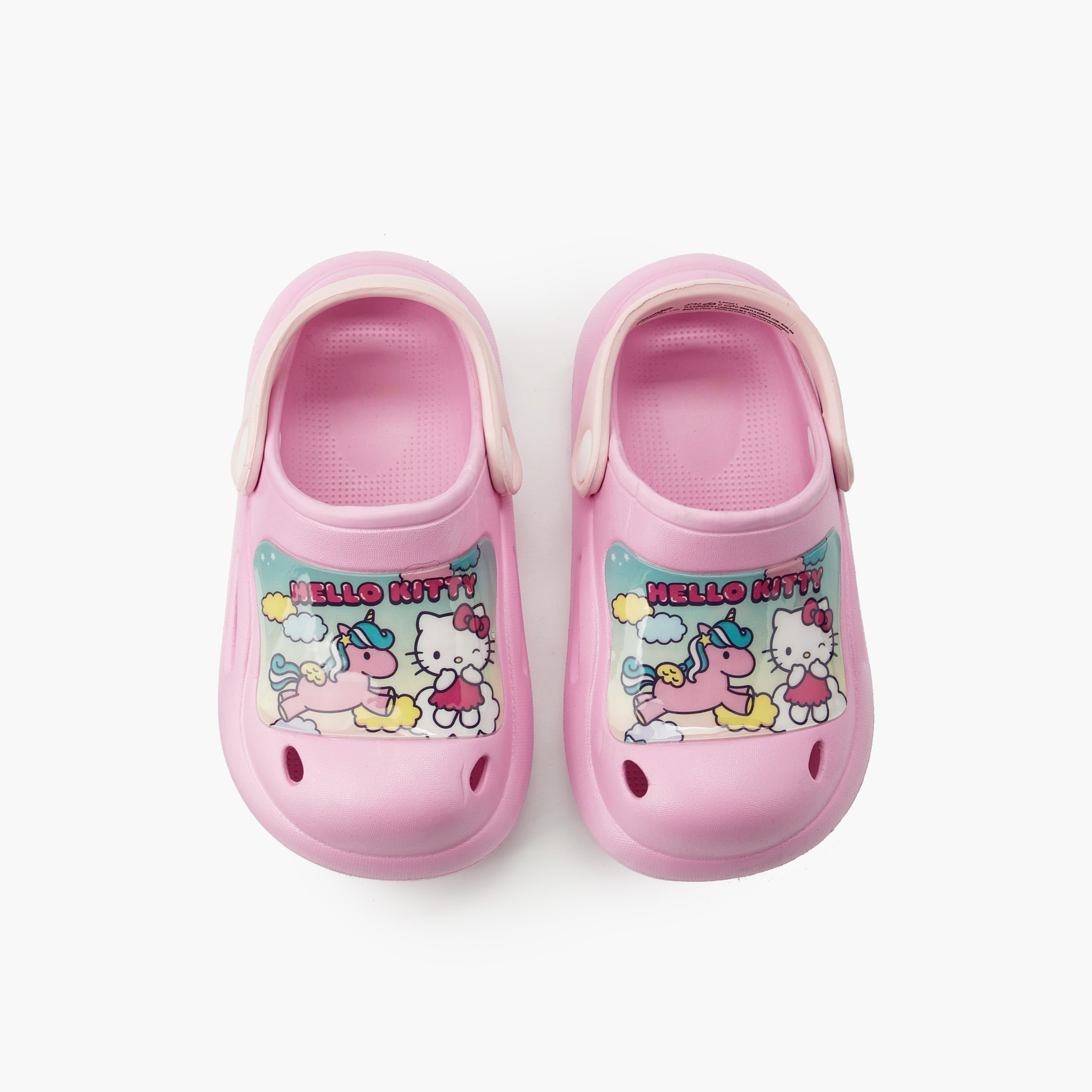 صندل بكعب سميك وطبعات للبنات من هالو كيتي-girls-shoes-flipflopsandslides-image-1