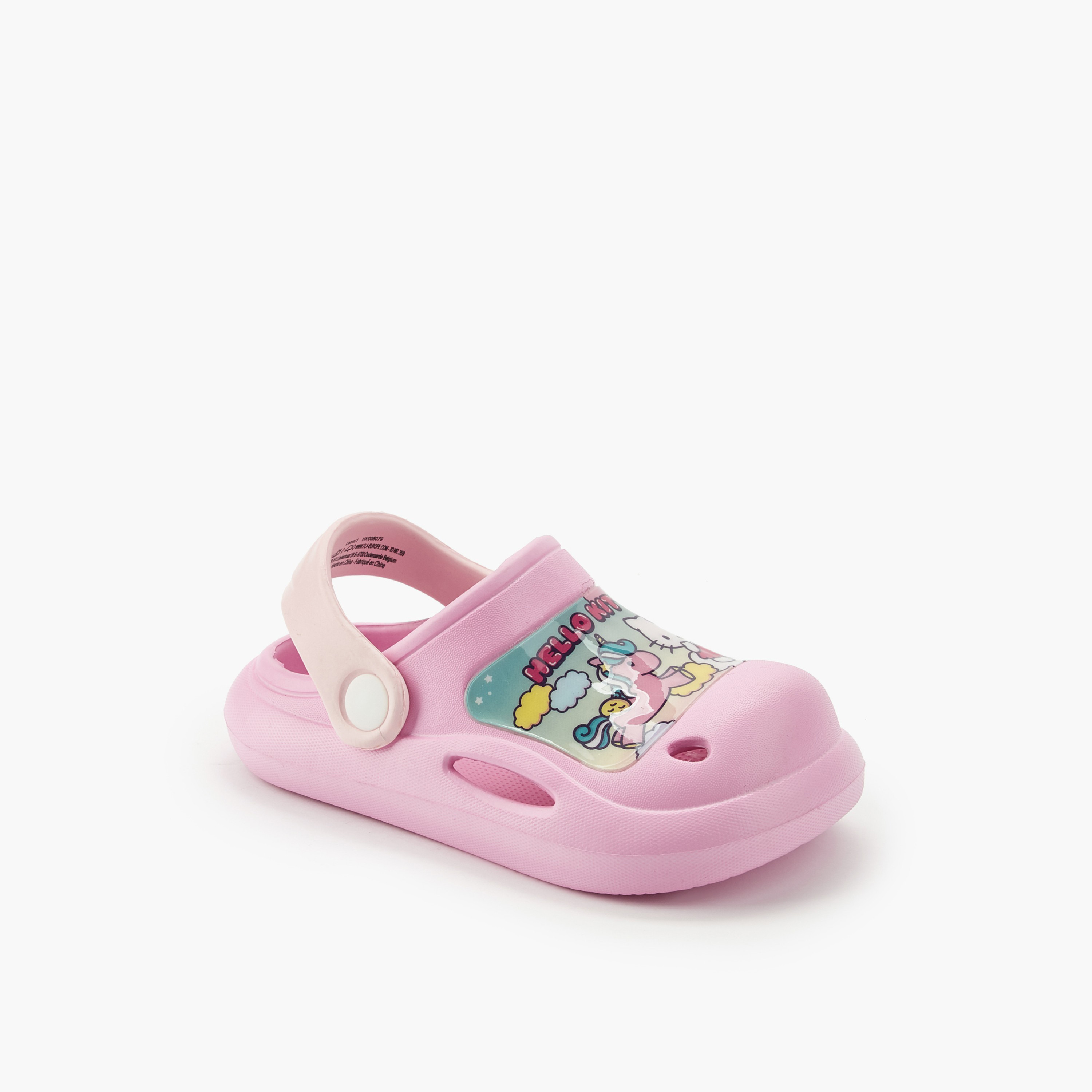 صندل بكعب سميك وطبعات للبنات من هالو كيتي-girls-shoes-flipflopsandslides-image-2