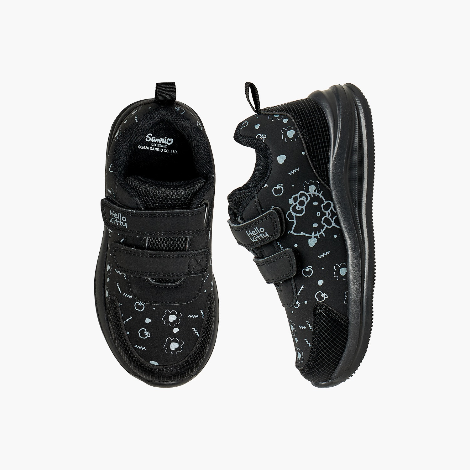 حذاء مدرسي بشريط إغلاق لاصق للبنات من هالو كيتي-girls-shoes-sneakers-image-1