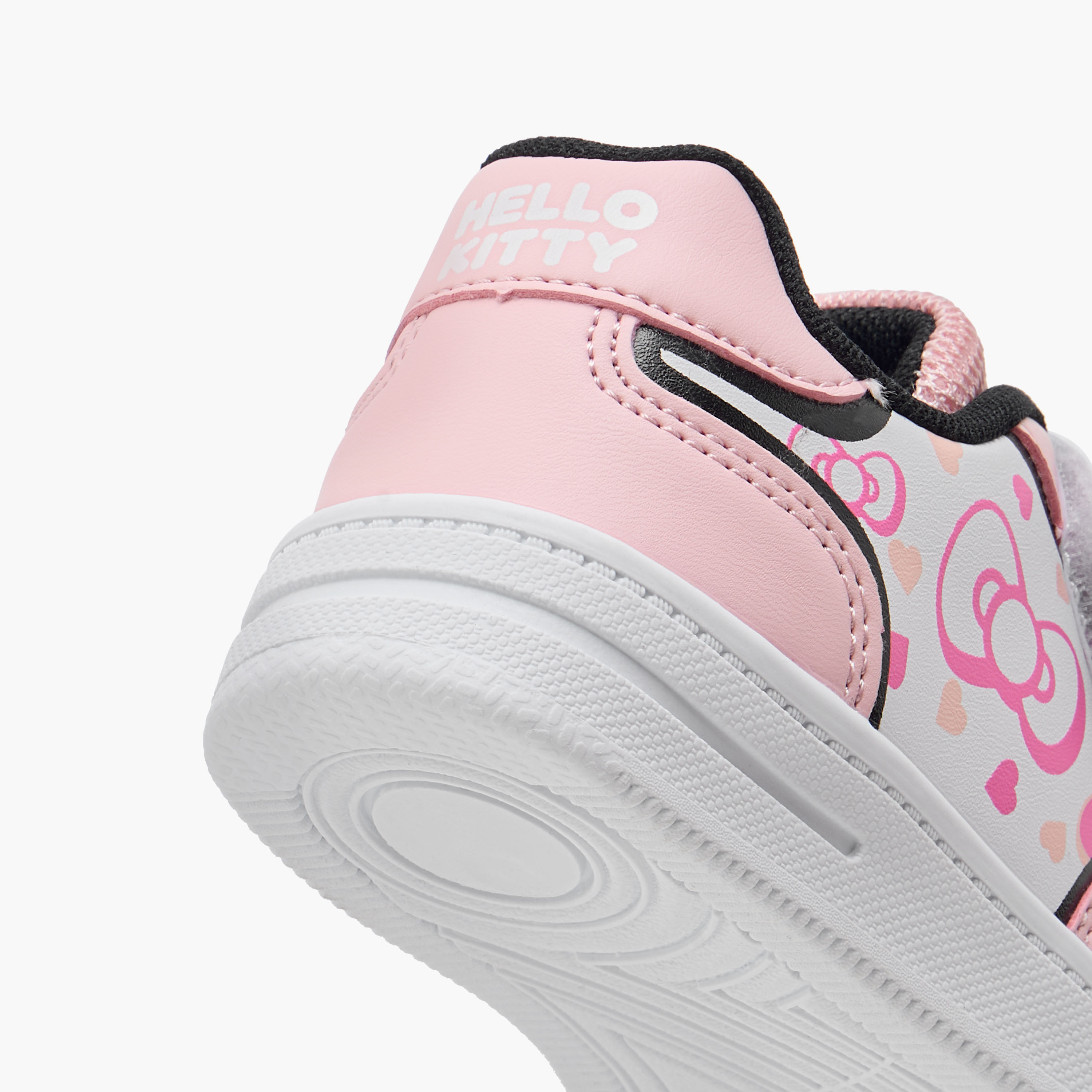 Hello Kitty Printed Sneakers with Hook and Loop Closure-girls-shoes-sneakers-image-5