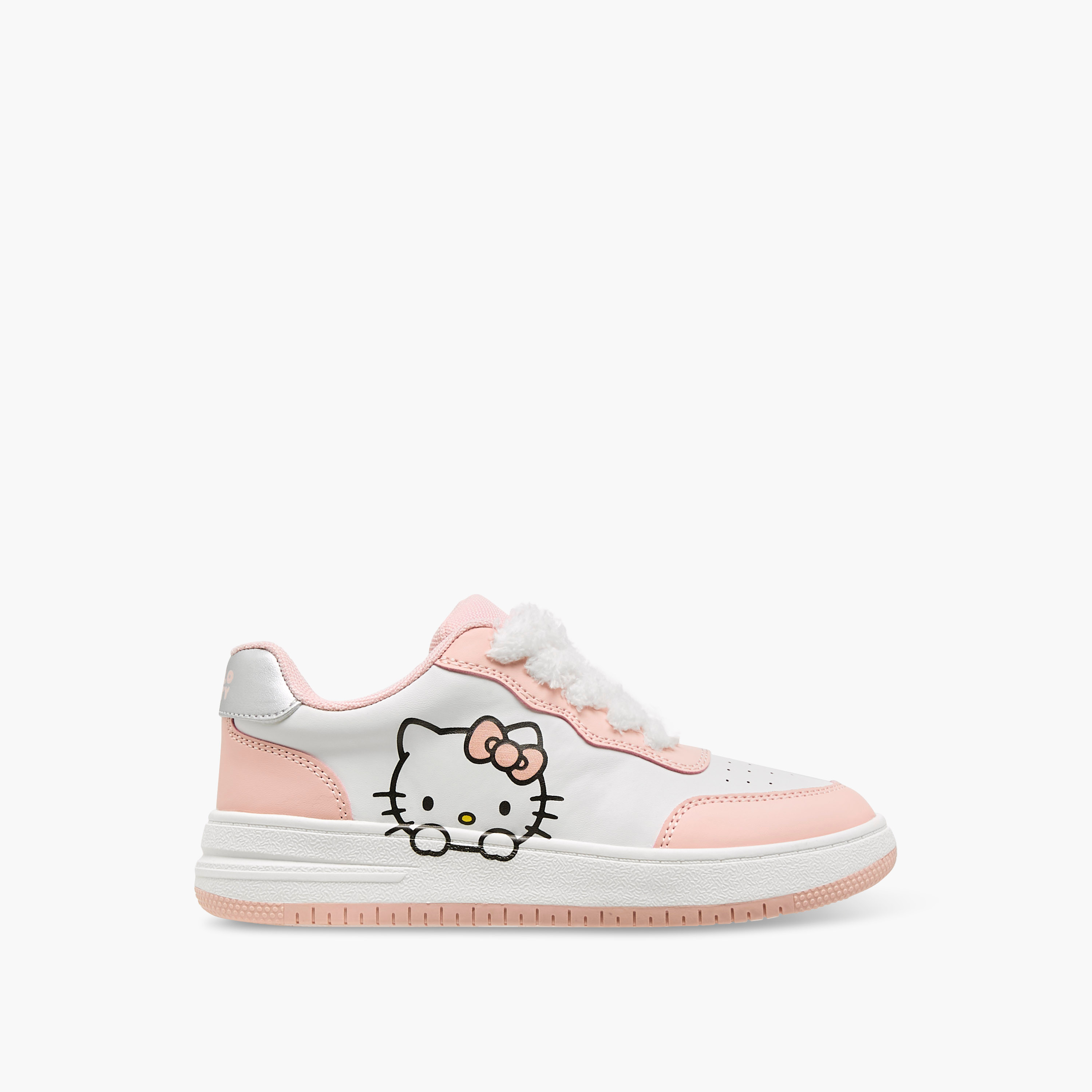 Hello Kitty Printed Lace-Up Sneakers-girls-shoes-sneakers-image-3