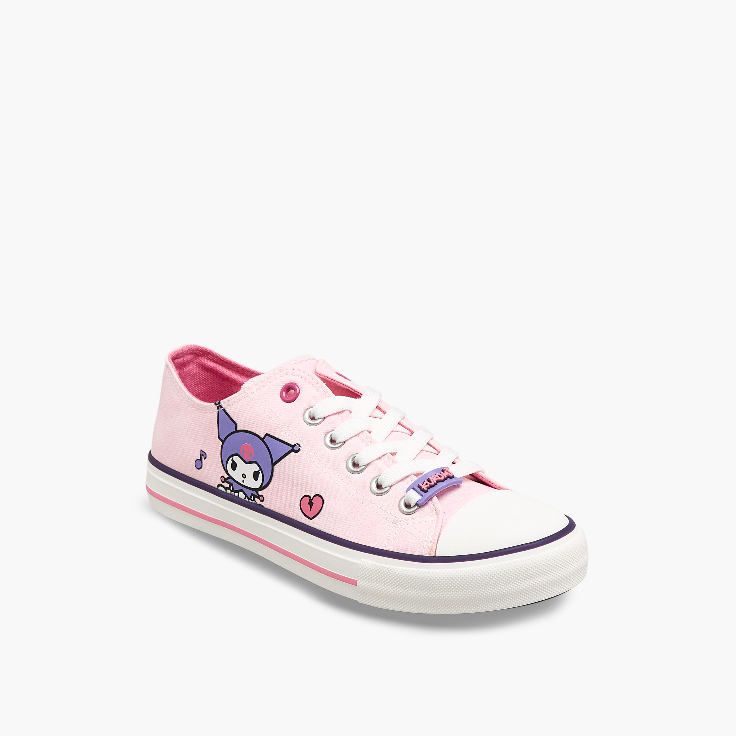 Hello Kitty Girls Lace-Up Ankle Sneakers-girls-shoes-sneakers-image-2