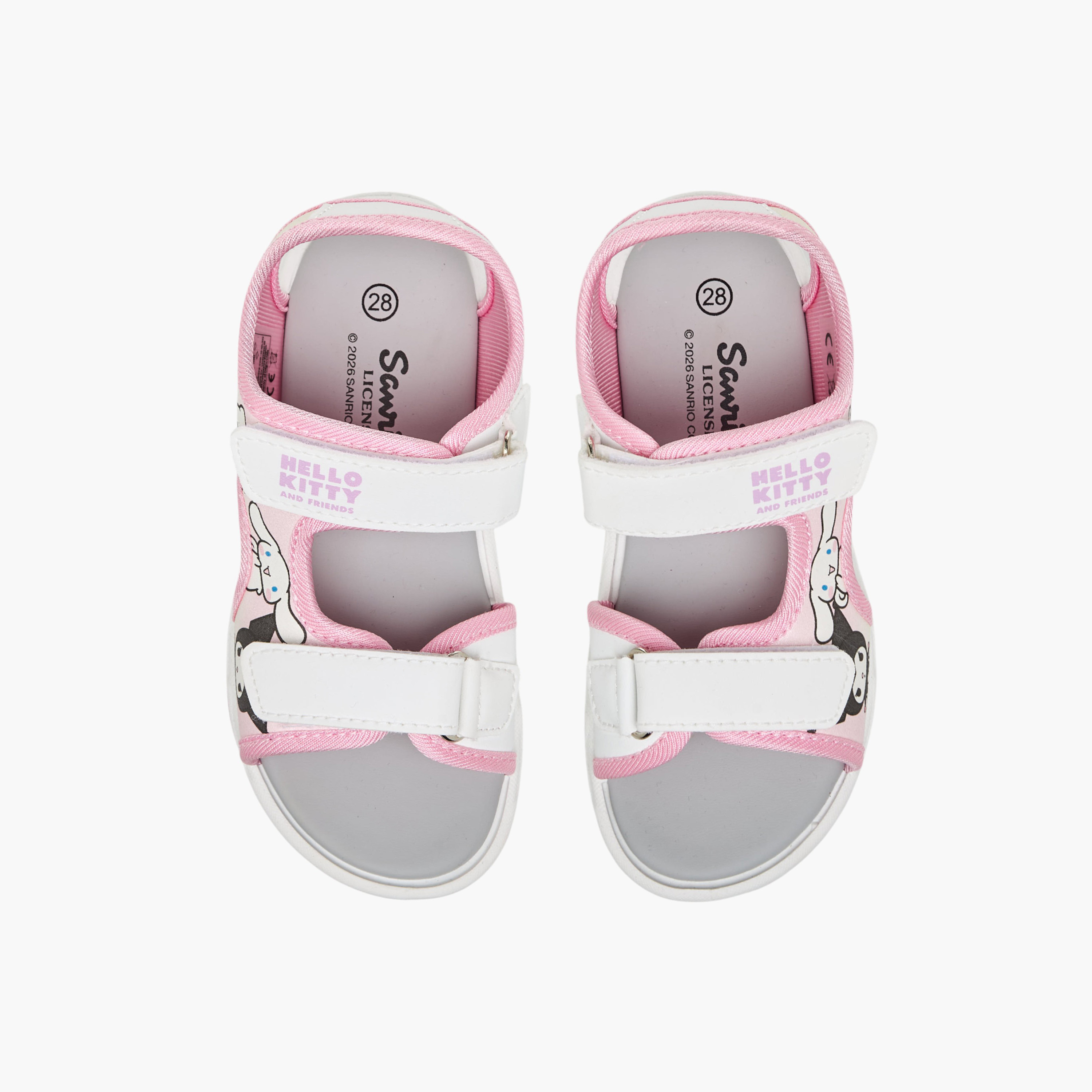 Disney Girls Hello Kitty and Friends Print Strap Sandals-girls-shoes-sandals-image-1