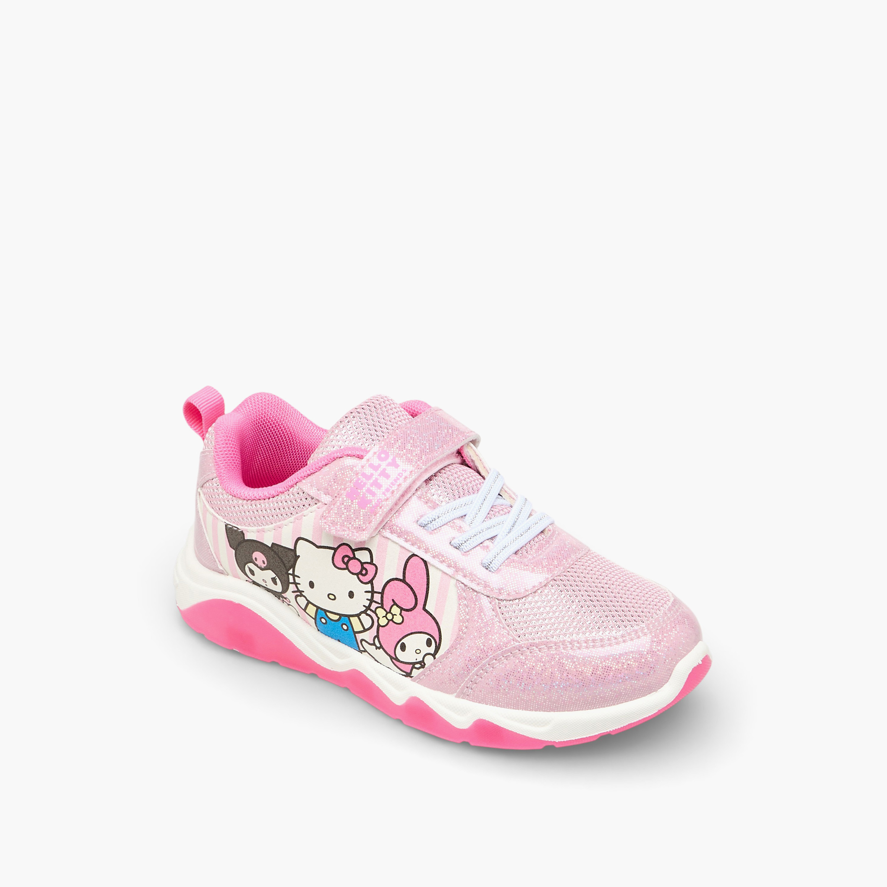 Hello Kitty Girls Hook & Loop Light-Up Sneakers-girls-shoes-sneakers-image-2