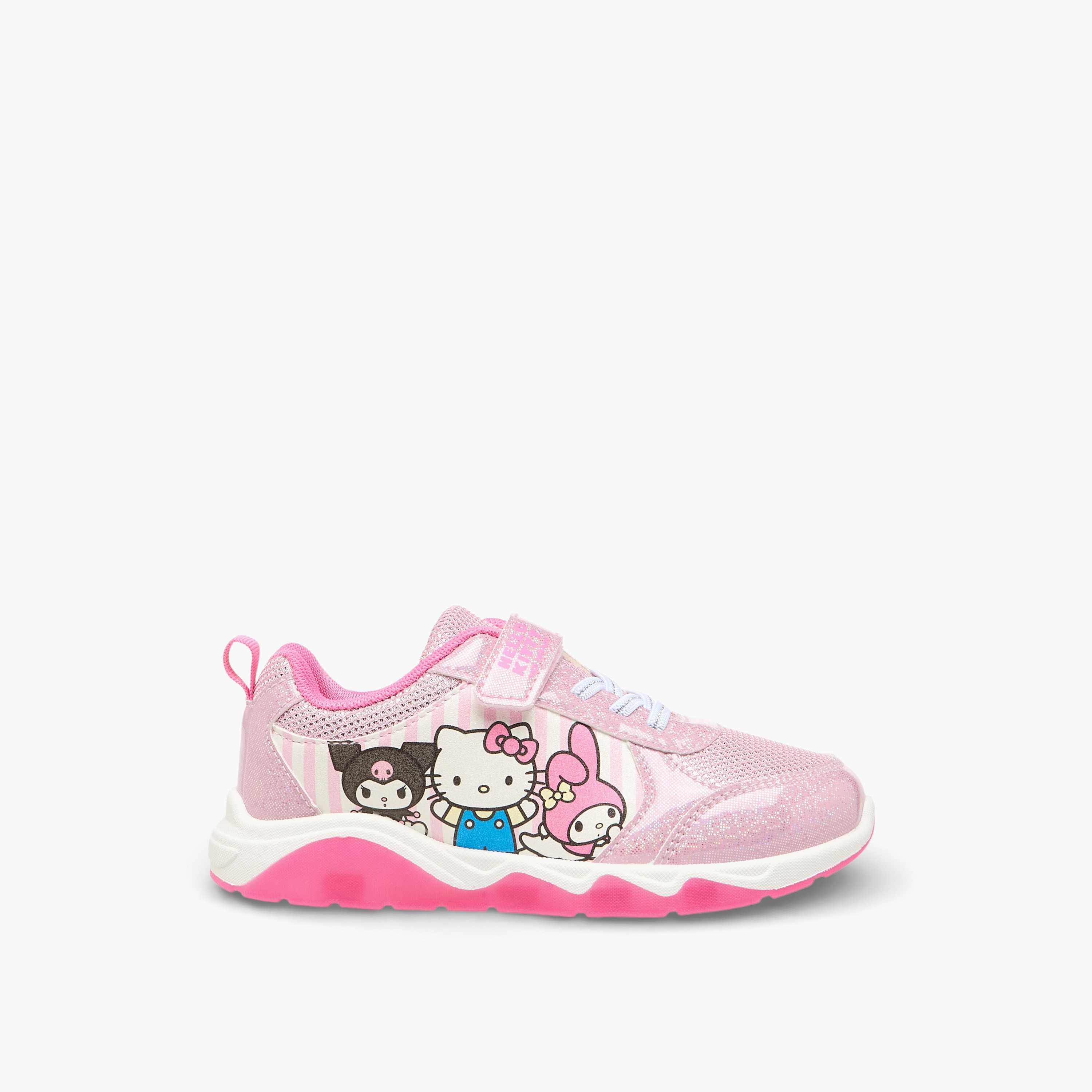 Hello Kitty Girls Hook & Loop Light-Up Sneakers-girls-shoes-sneakers-image-3