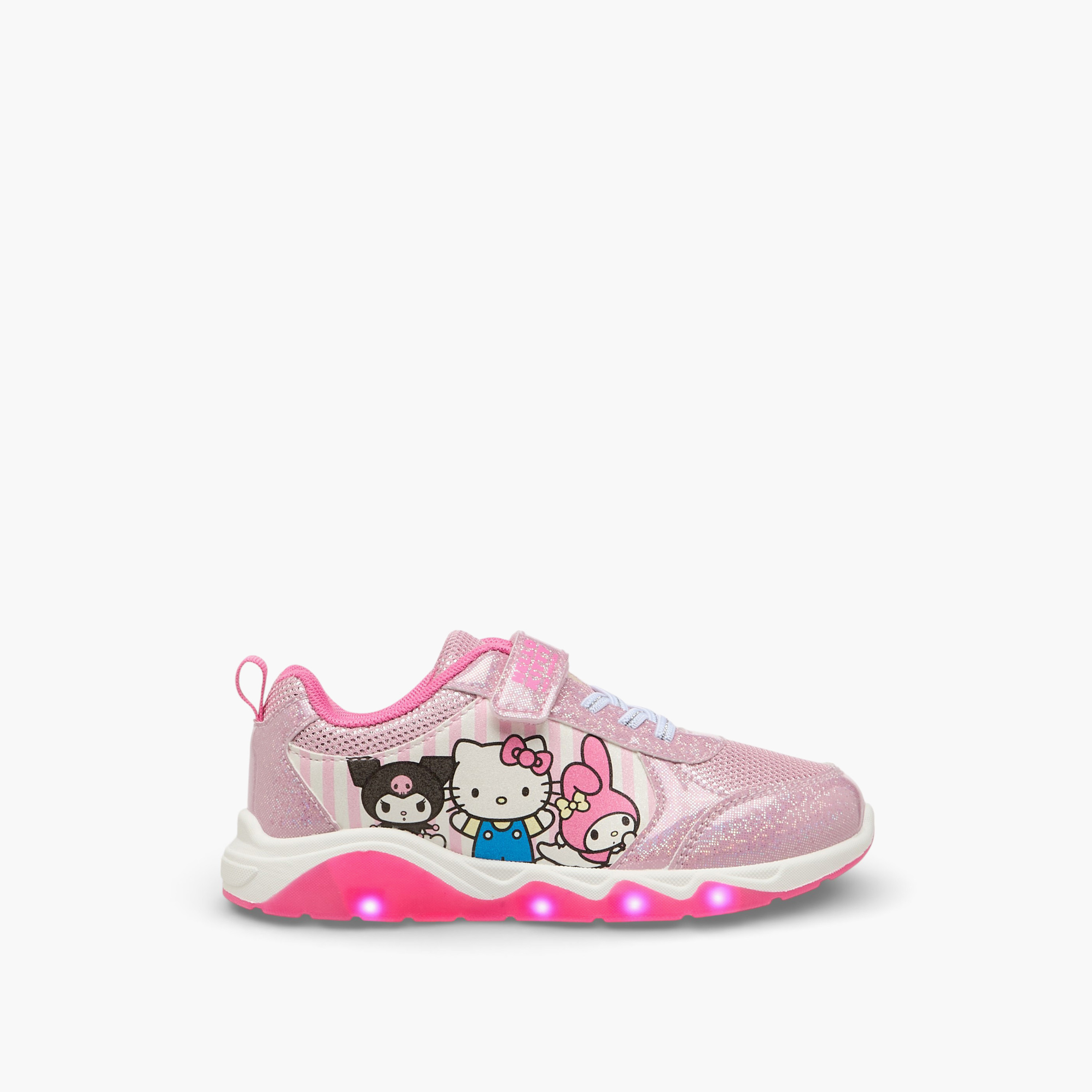 Hello Kitty Girls Hook & Loop Light-Up Sneakers-girls-shoes-sneakers-image-5
