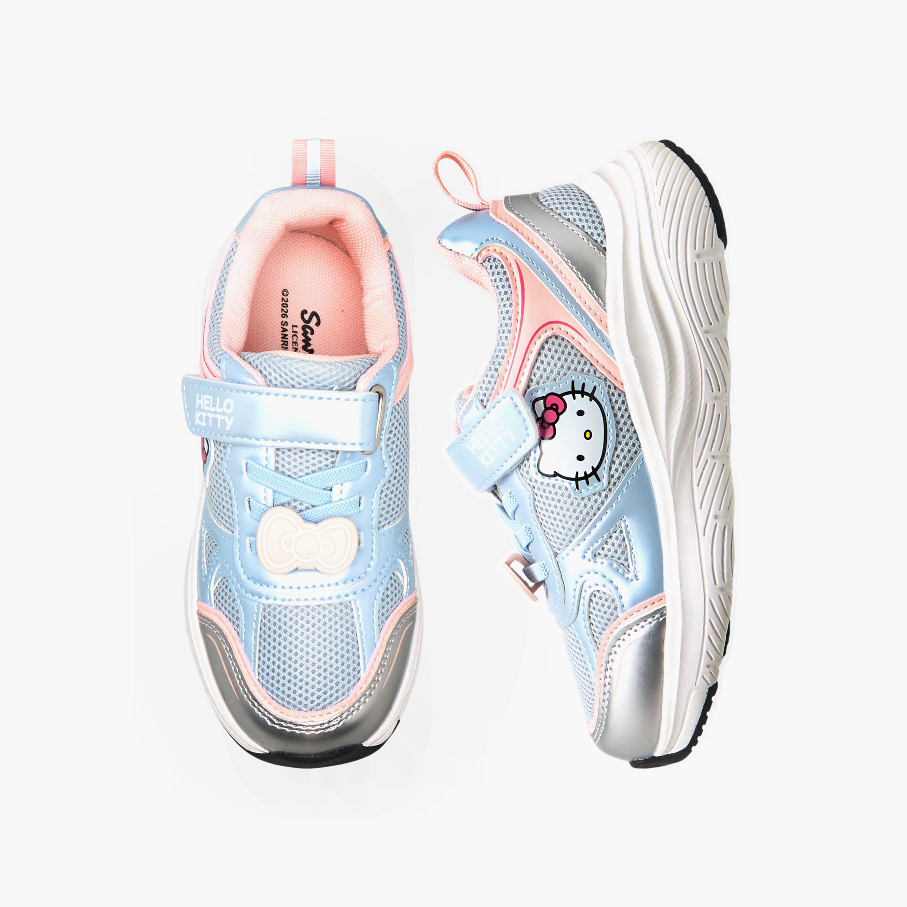 حذاء سنيكرز بشريط إغلاق لاصق للبنات من هالو كيتي-girls-shoes-sneakers-image-1