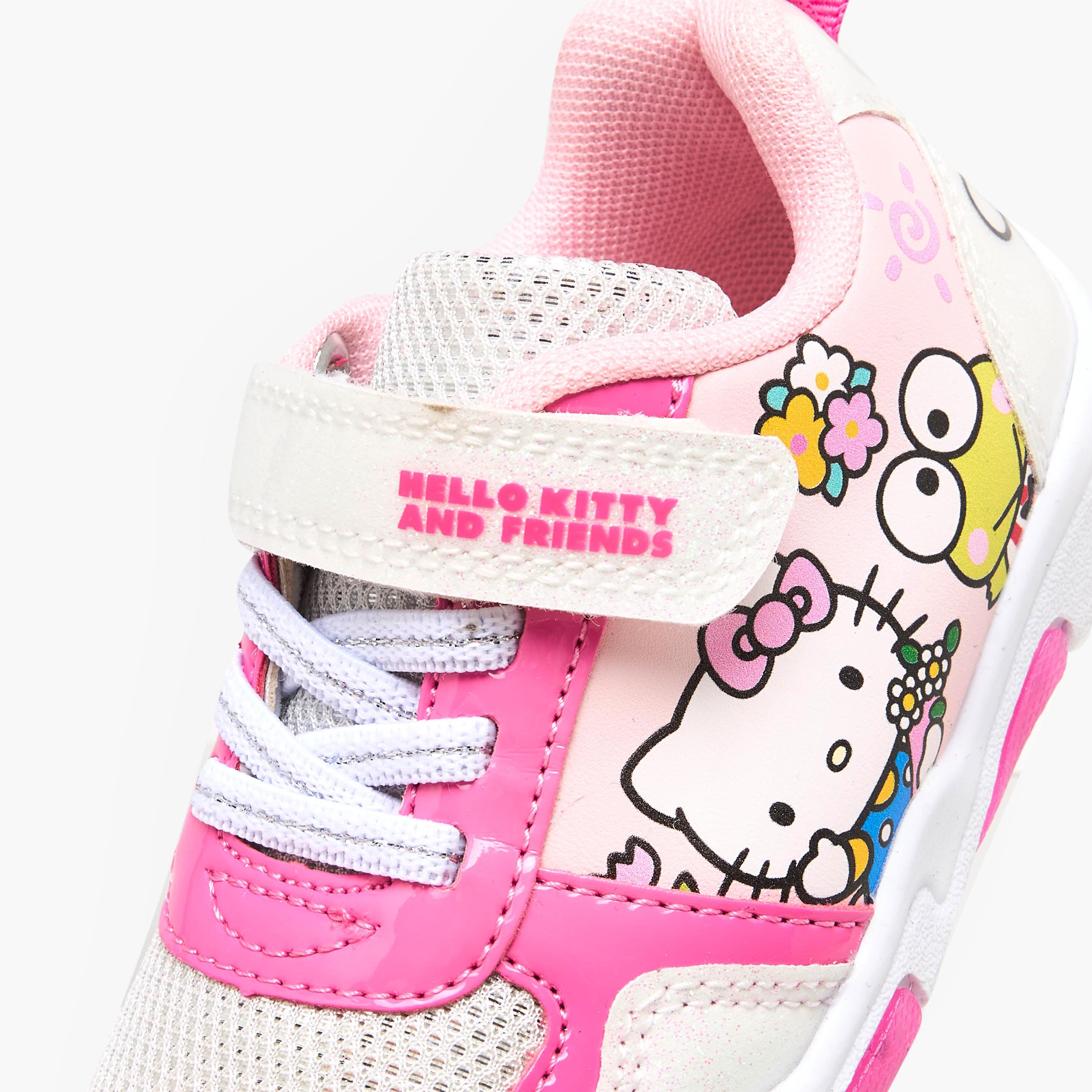 Hello Kitty Girls Light-Up Hook & Loop Sneakers-girls-shoes-sneakers-image-5