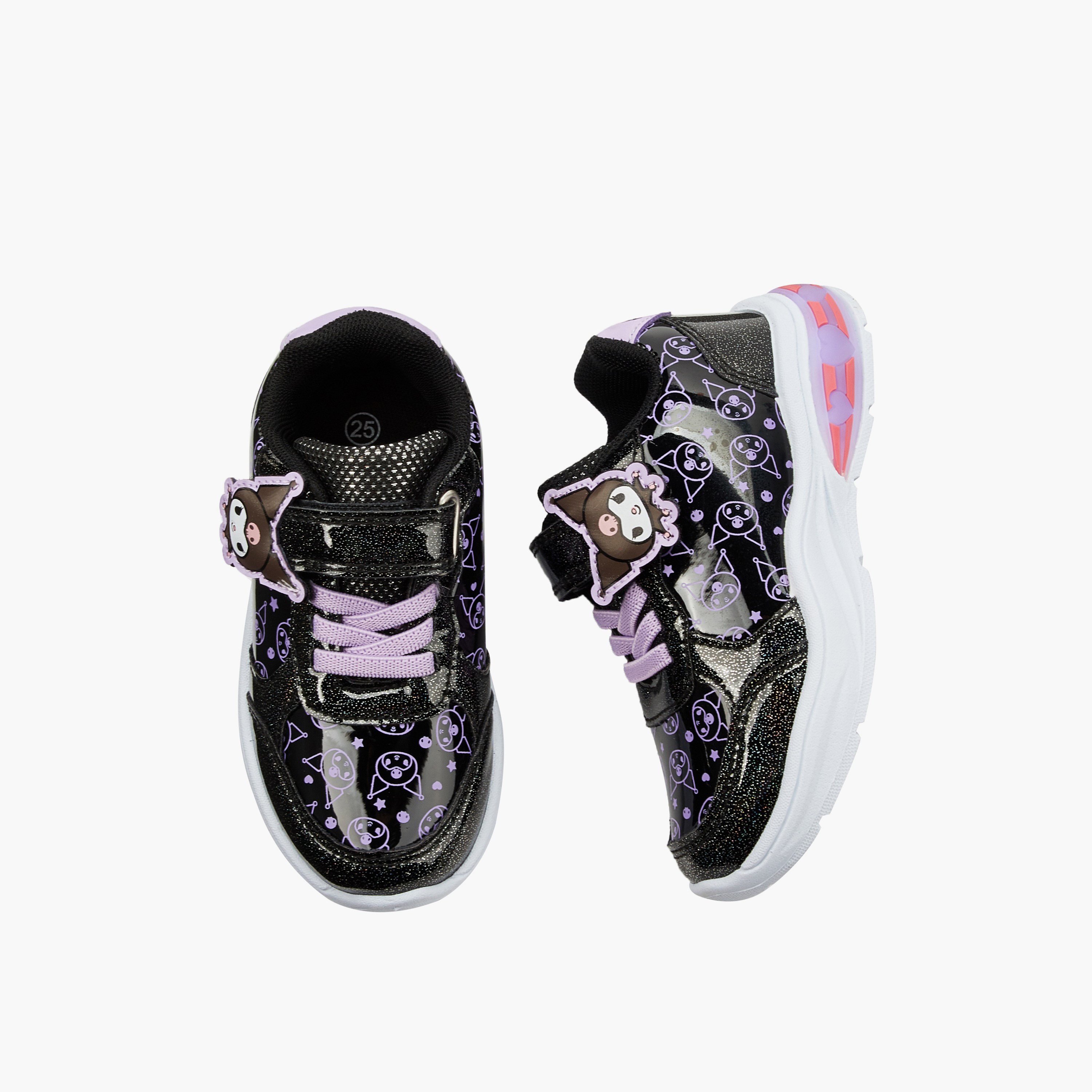 حذاء سنيكرز بطول الكاحل مضيء وطبعات كورومي للبنات من هالو كيتي-girls-shoes-sneakers-image-1