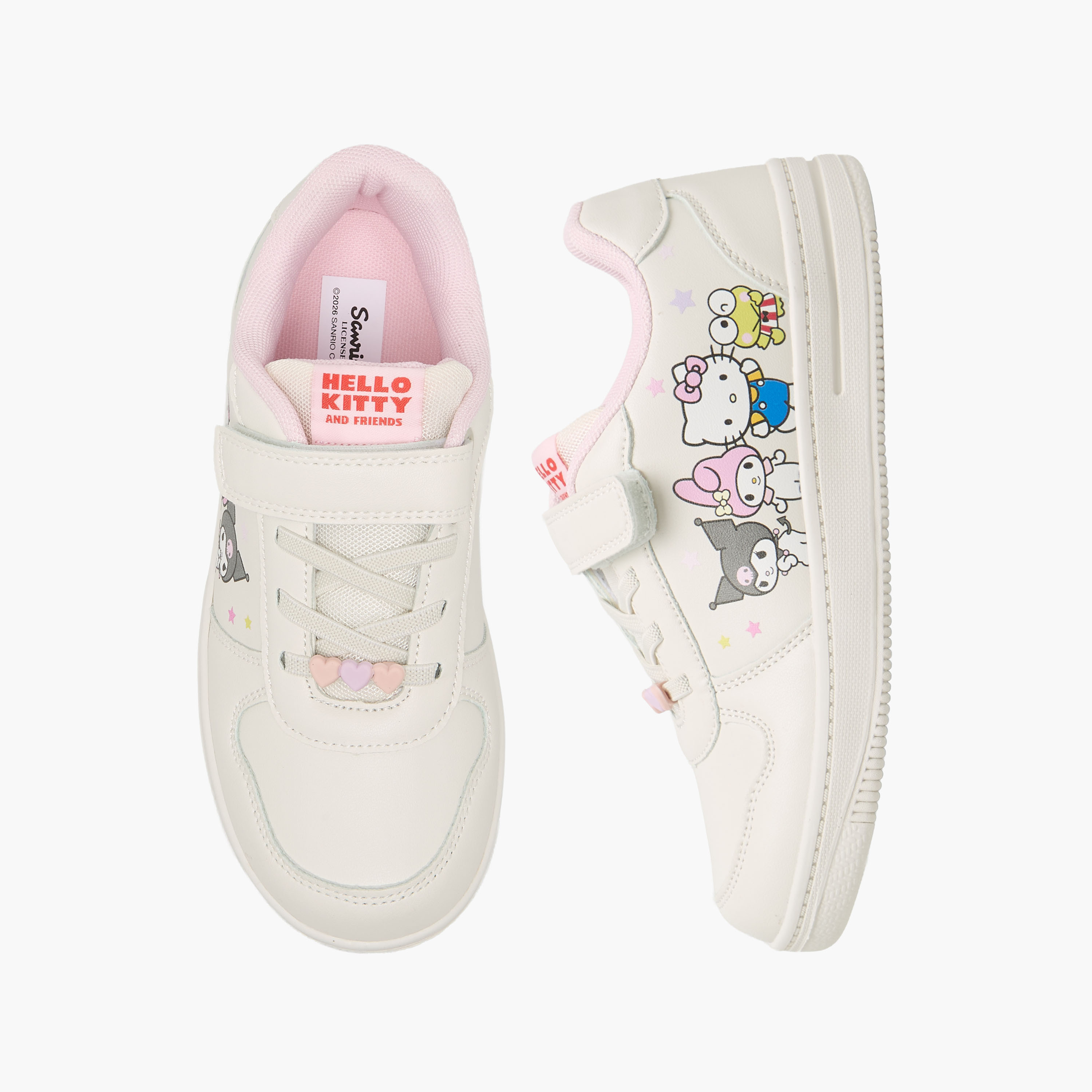 Hello Kitty Girls Hook & Loop Ankle Sneakers-girls-shoes-sneakers-image-1
