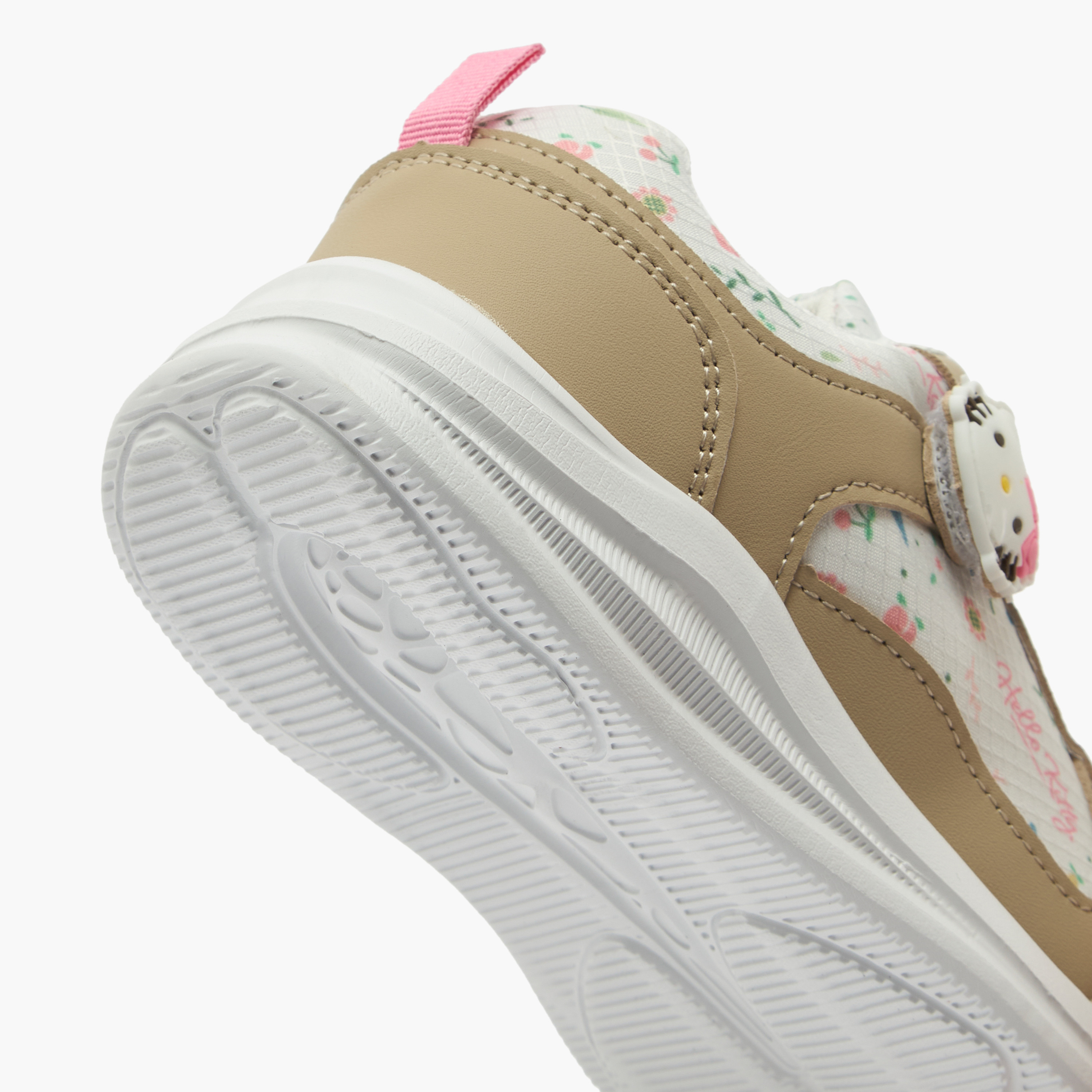 Hello Kitty Girls Floral Print Hook & Loop Ankle Sneakers-girls-shoes-sneakers-image-5