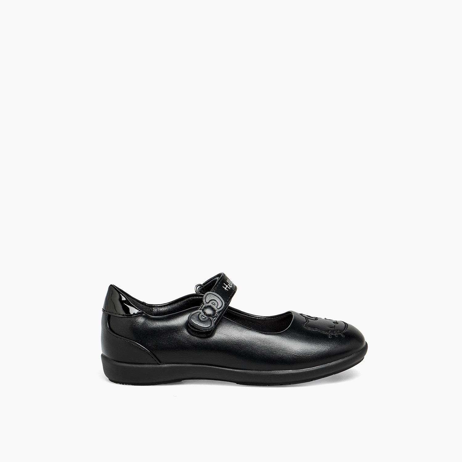 حذاء مدرسي ماري جين بشريط إغلاق لاصق للبنات من هالو كيتي-girls-shoes-maryjanes-image-3