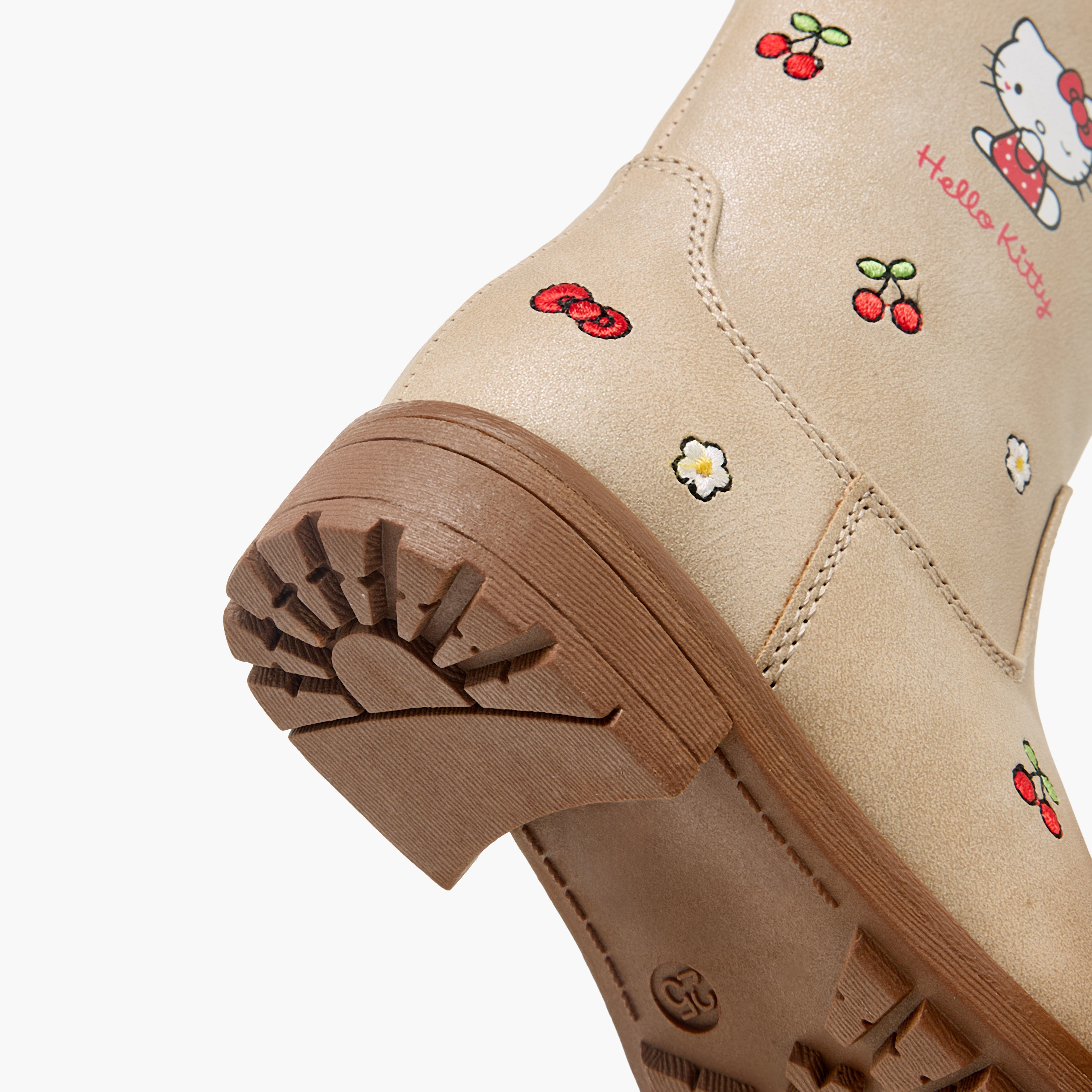 Hello Kitty Girls Embroidered High Shaft Boots-girls-shoes-boots-image-5