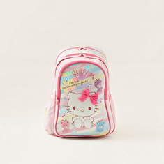 Hello Kitty Print Backpack with Adjustable Straps - 18 inches