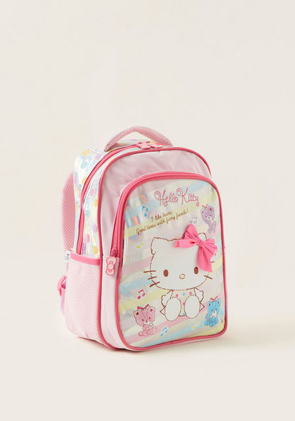 Hello Kitty Print Backpack with Adjustable Straps - 14 inches
