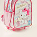 Hello Kitty Print Trolley Backpack with Retractable Handle - 14 inches-Trolleys-thumbnail-3