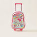 Hello Kitty Print Trolley Backpack with Retractable Handle - 18 inches-Trolleys-thumbnail-0