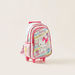 Hello Kitty Print Trolley Backpack with Retractable Handle - 18 inches-Trolleys-thumbnail-1