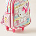 Hello Kitty Print Trolley Backpack with Retractable Handle - 18 inches-Trolleys-thumbnail-3