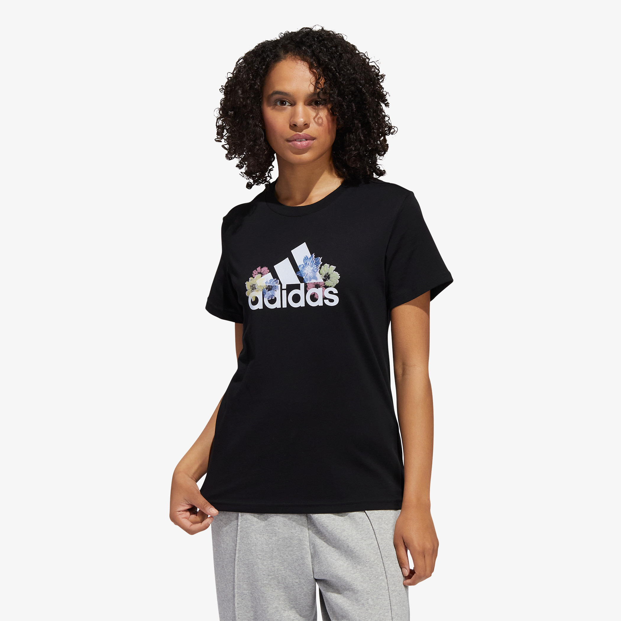 Adidas flower tee online