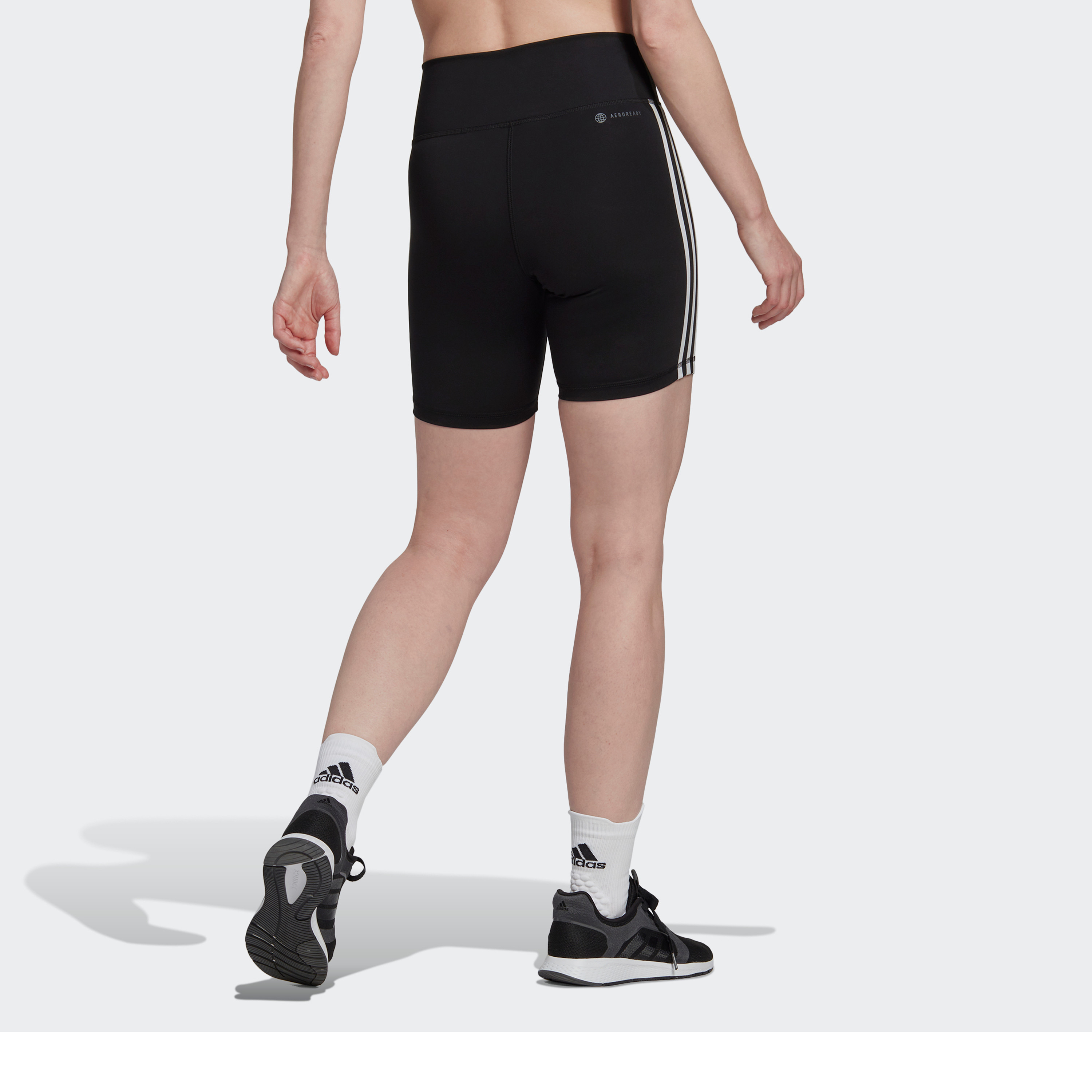 Adidas TE 3S Sho Women's 3 Stripes Tights-sports-women-clothing-athleticskirtsandshorts-image-4
