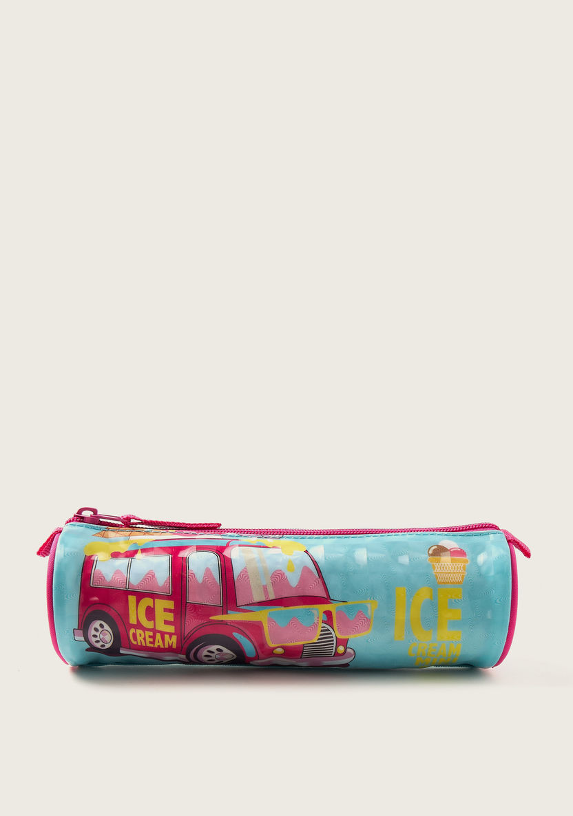 Juniors Printed Trolley Backpack with Lunch Bag and Pencil Case-School Sets-image-8