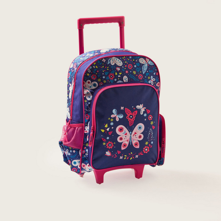 Juniors 3-Piece Printed Trolley Backpack Set