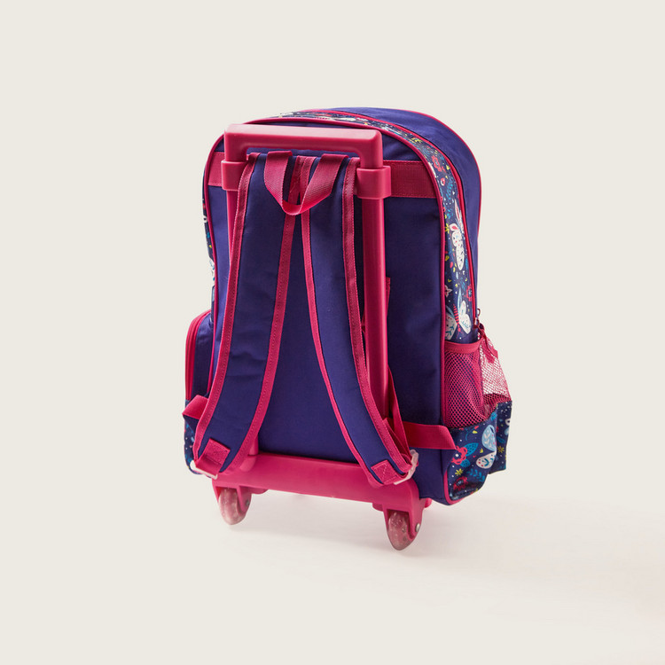 Juniors 3-Piece Printed Trolley Backpack Set