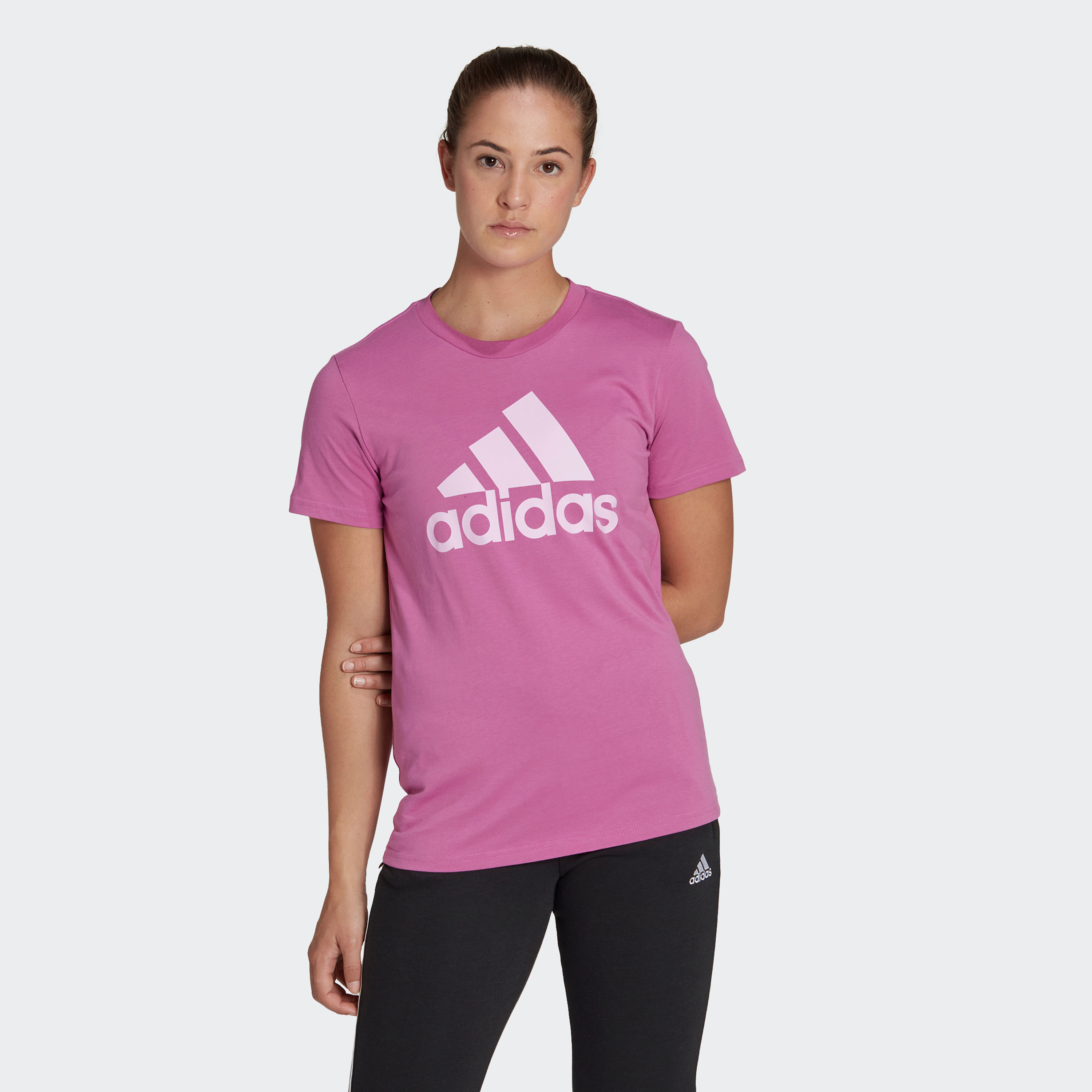 تي شيرت نسائي بشعار من أديداس دبليو بي ال تي-sports-women-clothing-tshirtsandvests-image-1