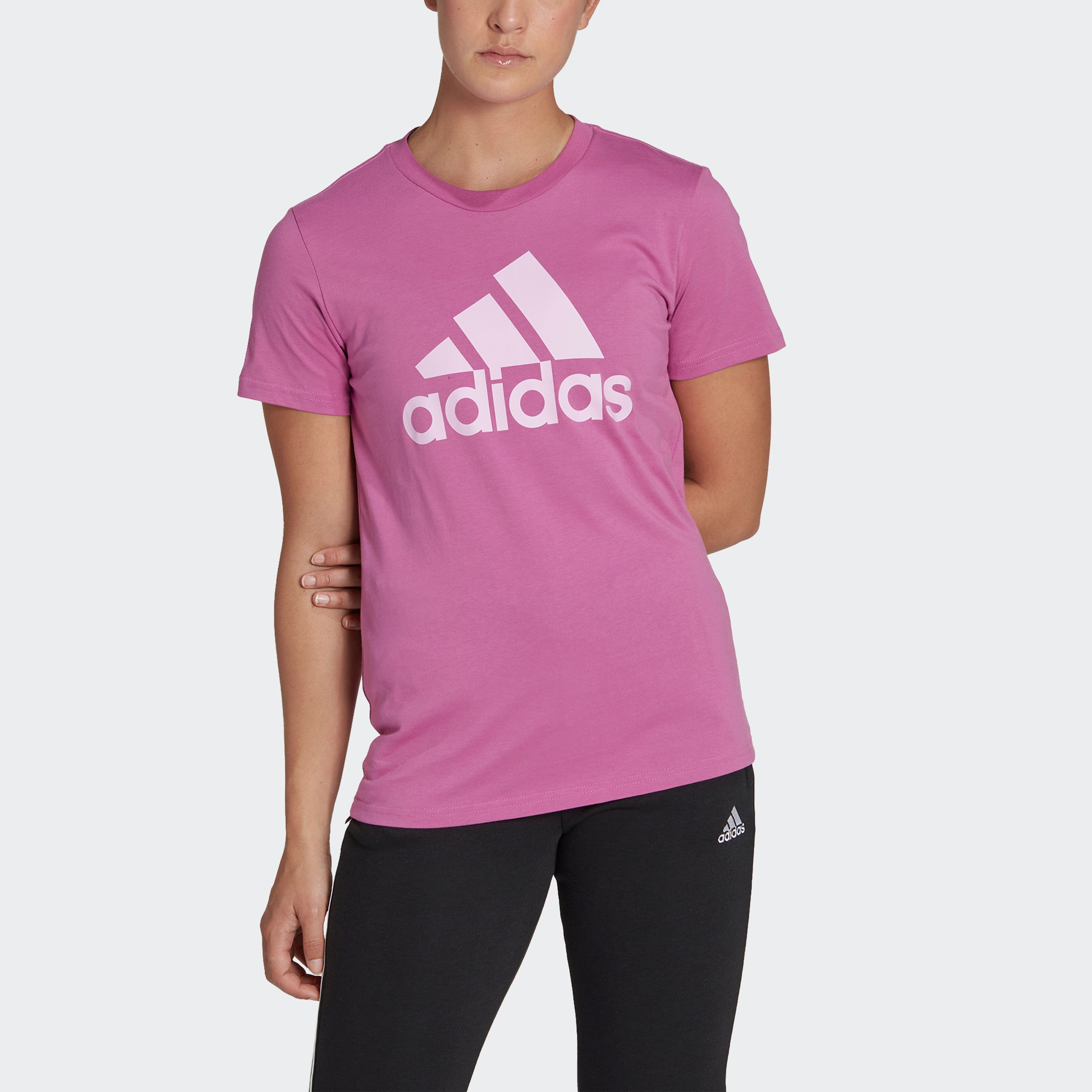 تي شيرت نسائي بشعار من أديداس دبليو بي ال تي-sports-women-clothing-tshirtsandvests-image-5