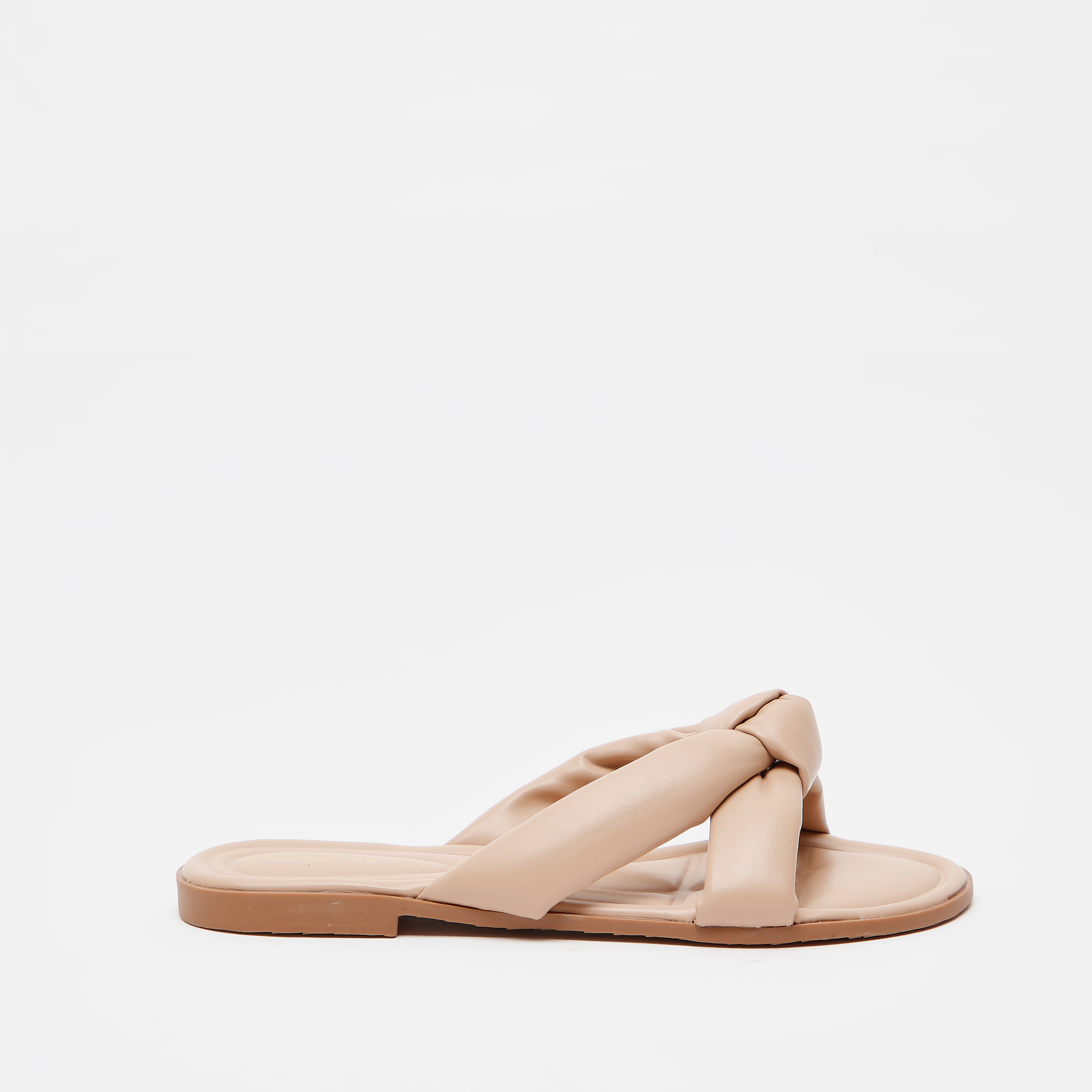 صندل شبشب سادة سهل الارتداء بزيّنة عقدة-women-shoes-flats-sandals-image-1