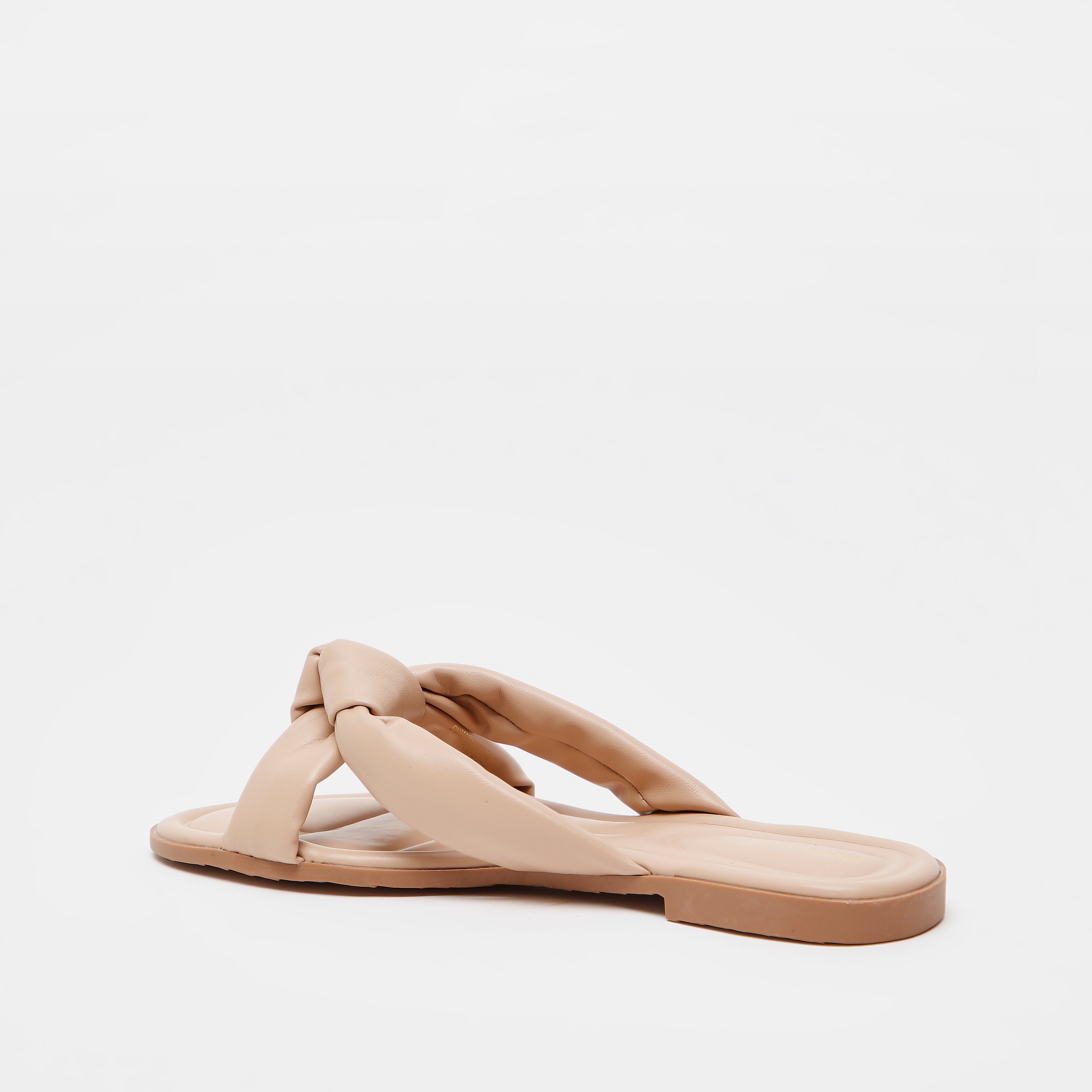 صندل شبشب سادة سهل الارتداء بزيّنة عقدة-women-shoes-flats-sandals-image-3