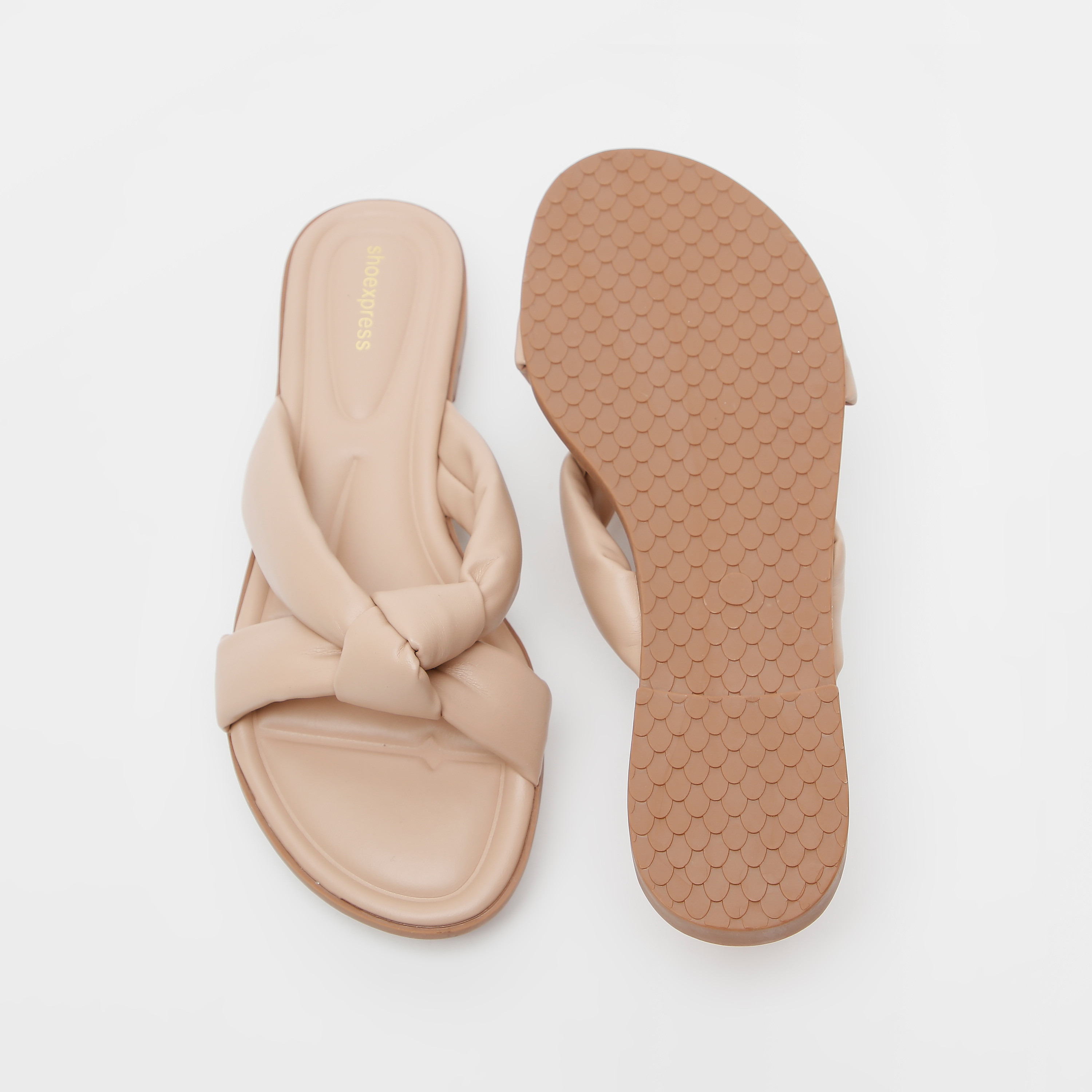صندل شبشب سادة سهل الارتداء بزيّنة عقدة-women-shoes-flats-sandals-image-5
