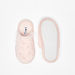 Cozy Plush Textured Slip-on Bedroom Slide Slippers with Pearl Accents-Girl%27s Bedroom Slippers-thumbnail-5