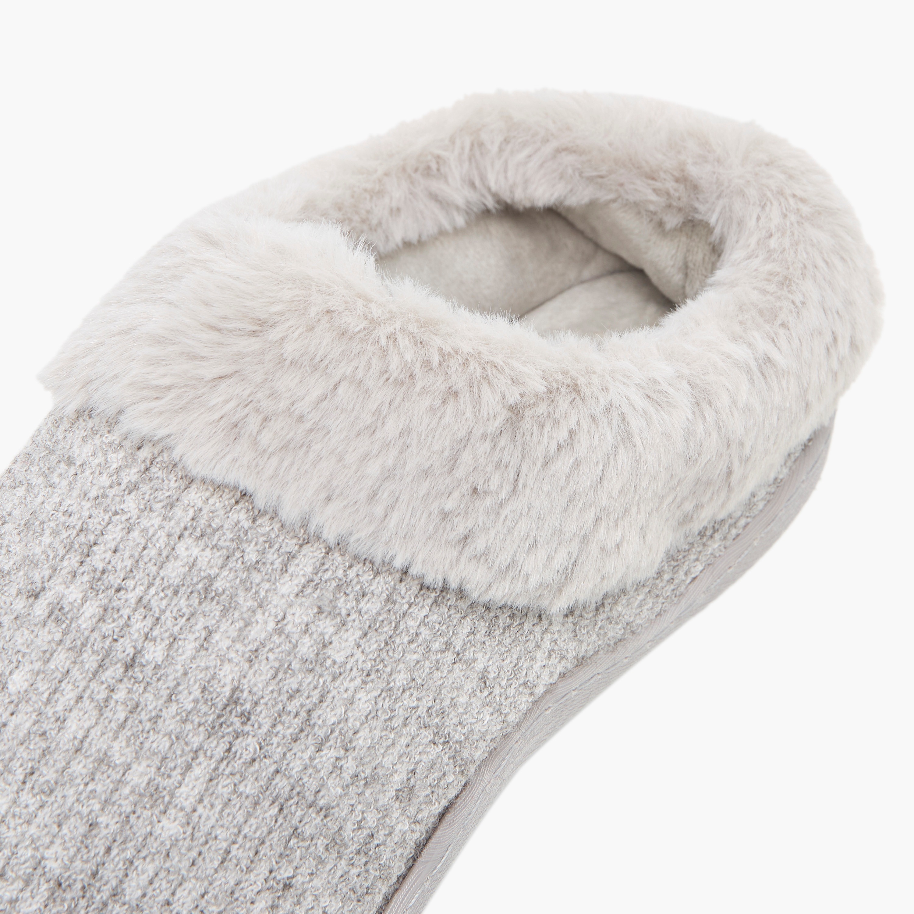 Le Confort Textured Slip-On Bedroom Slippers-women-shoes-bedroomslippers-image-4