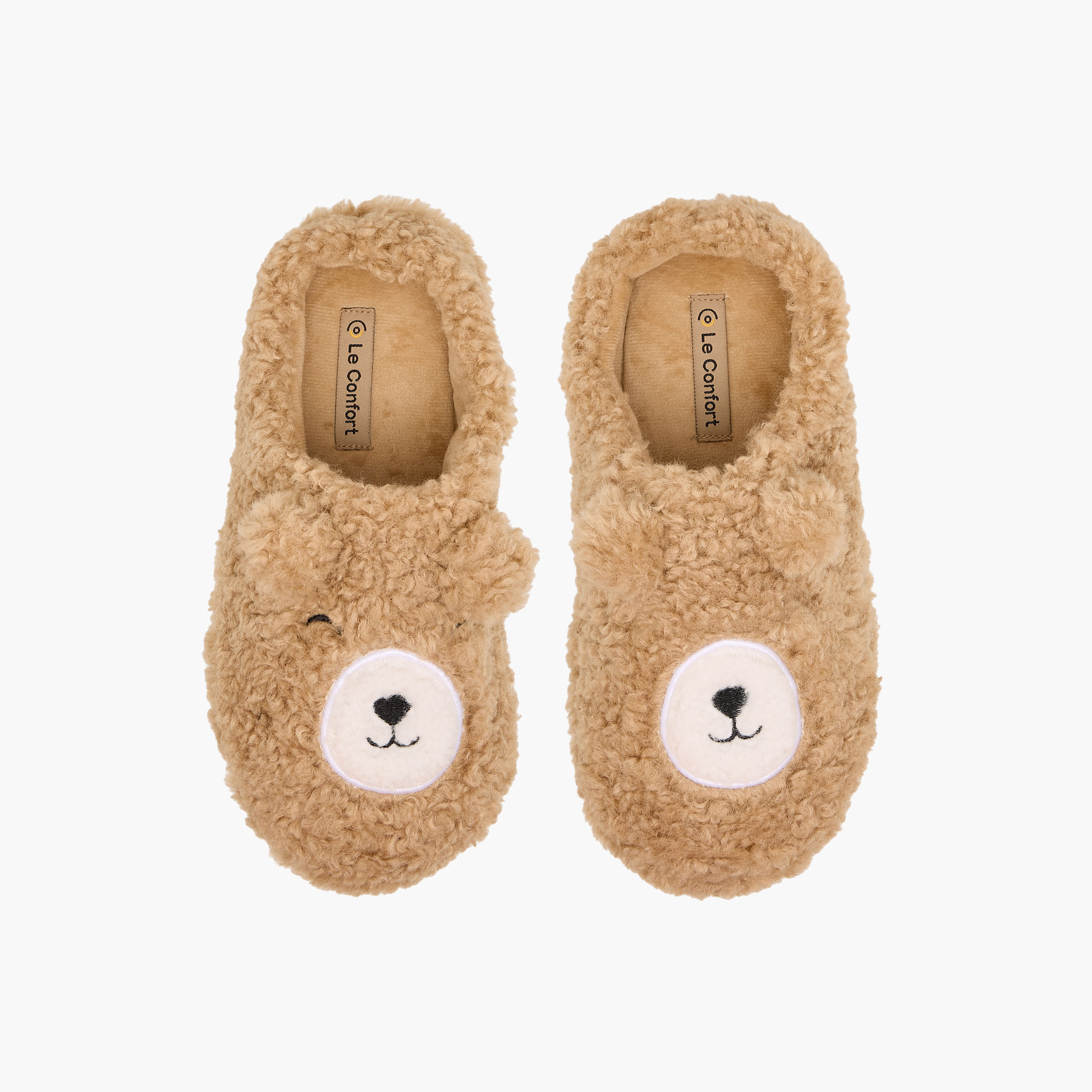 Le Confort Women Teddy Bear Embroidered Bedroom Mules-women-shoes-bedroomslippers-image-1