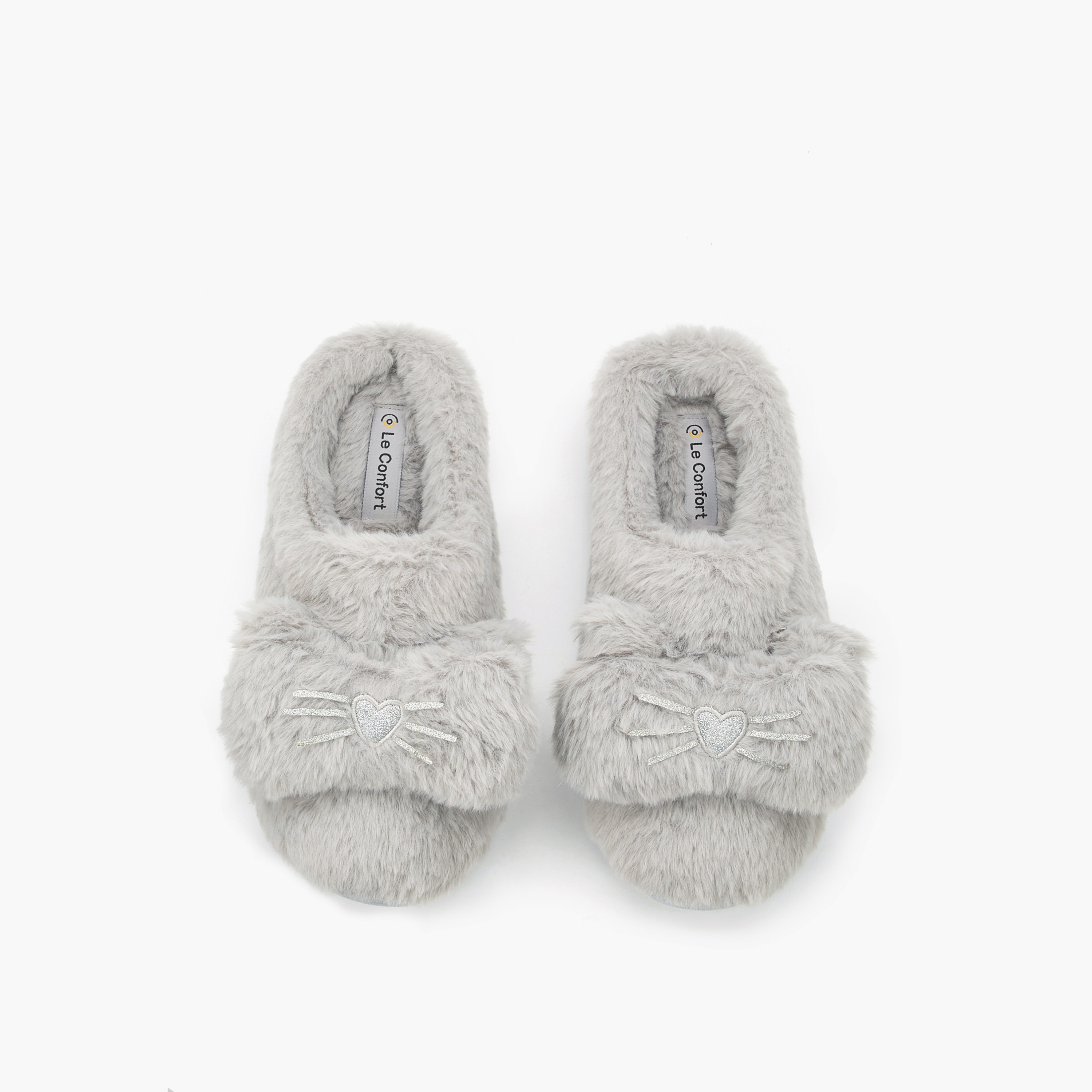 Le Confort Women Faux Fur Bedroom Slides-women-shoes-bedroomslippers-image-1