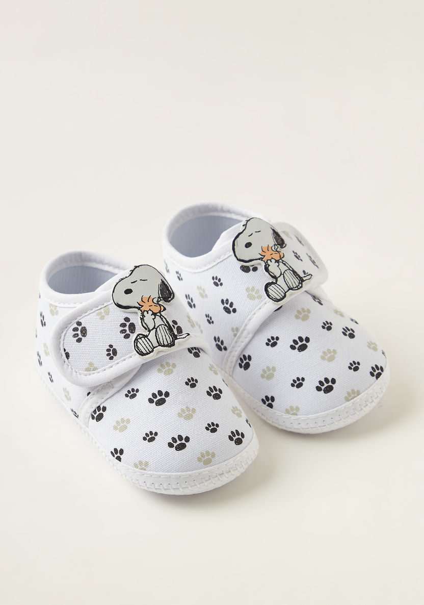 Disney All-Over Snoopy Print Baby Shoes-Booties-image-1