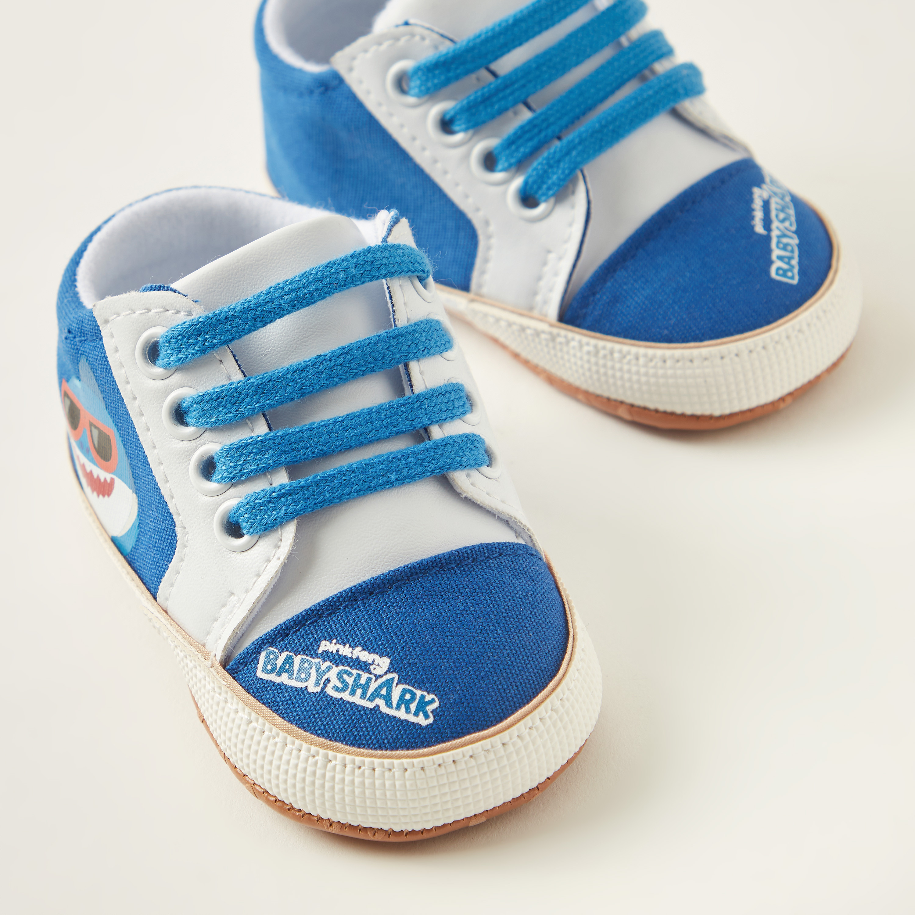 Baby Shark Print Slip-On Baby Shoes-baby-boys-shoes-booties-image-3