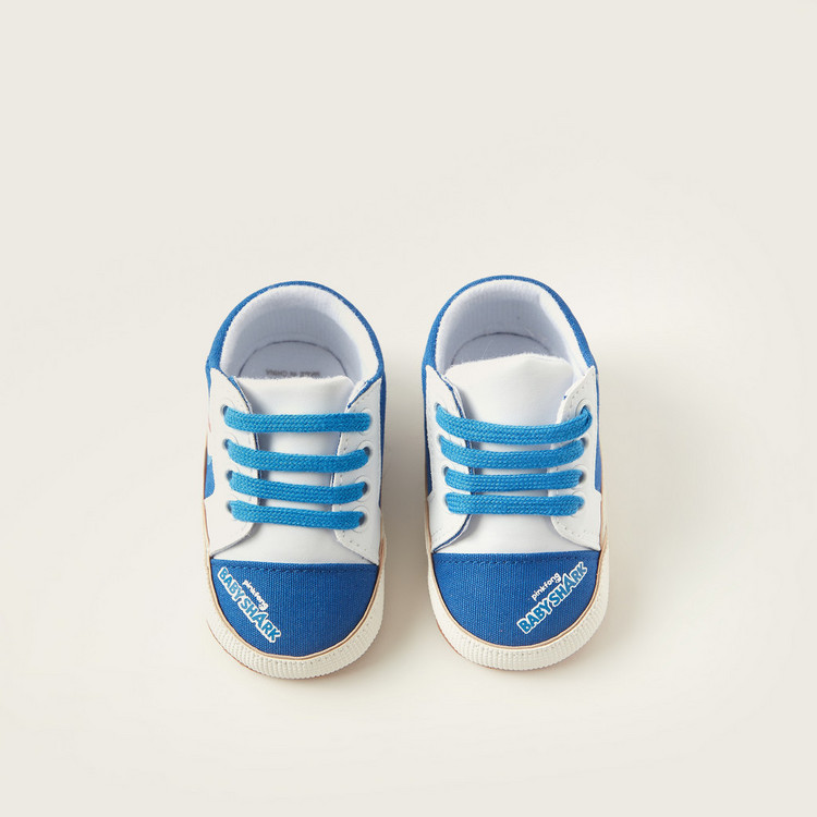 Baby Shark Print Slip-On Baby Shoes