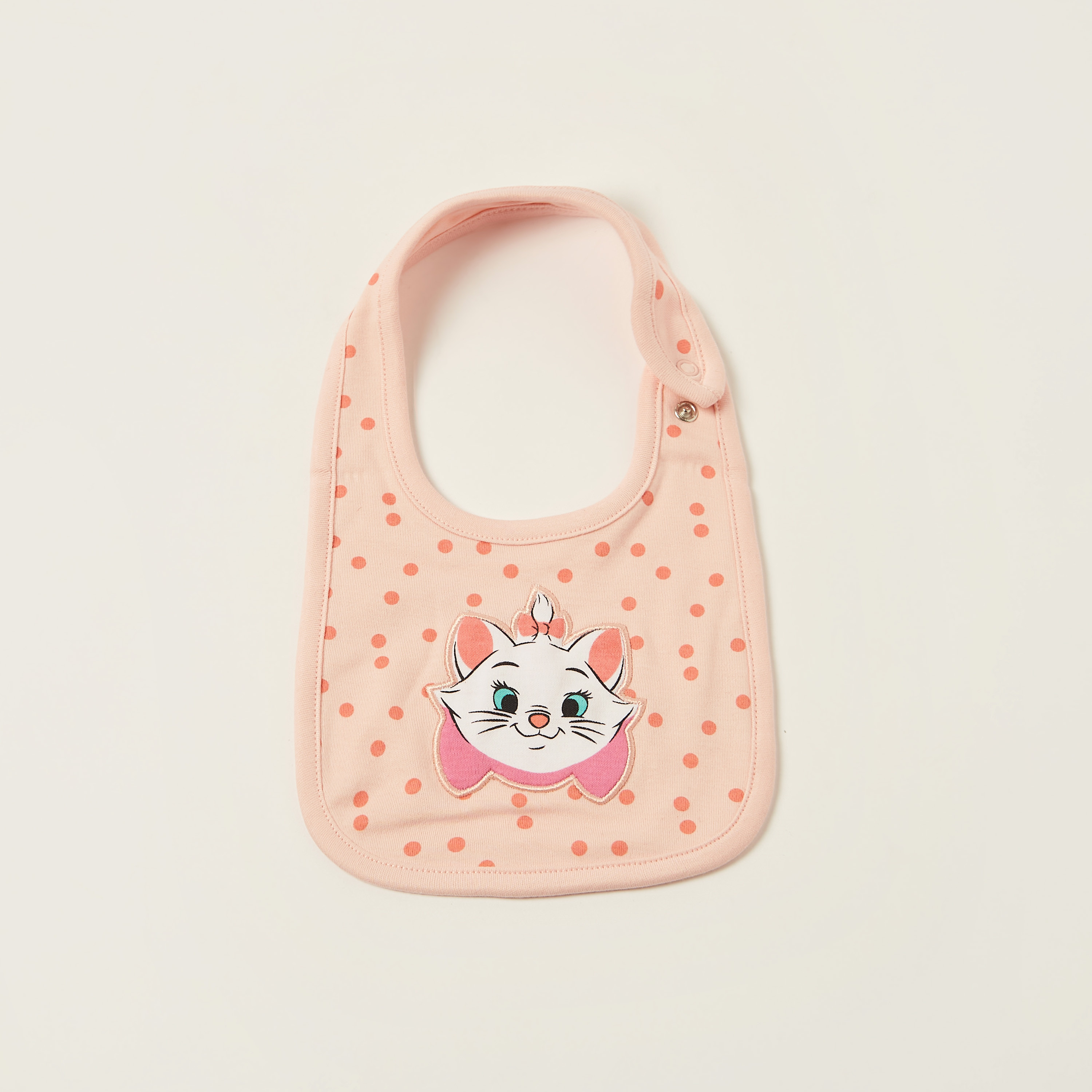 مريلة بزر إغلاق كبّاس وطبعات ماري من ديزني - طقم من قطعتين-baby-feeding-bibs-image-2