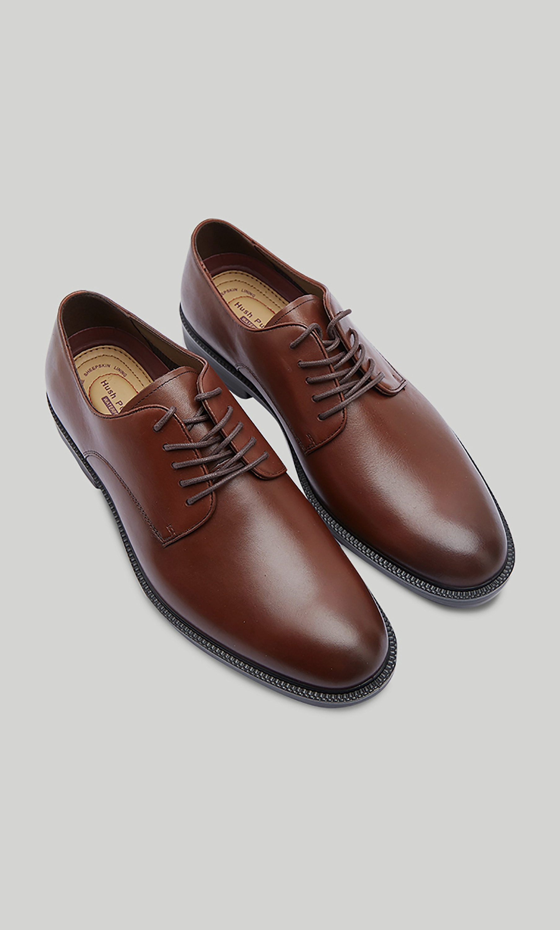 Hush puppies tan formal hot sale shoes