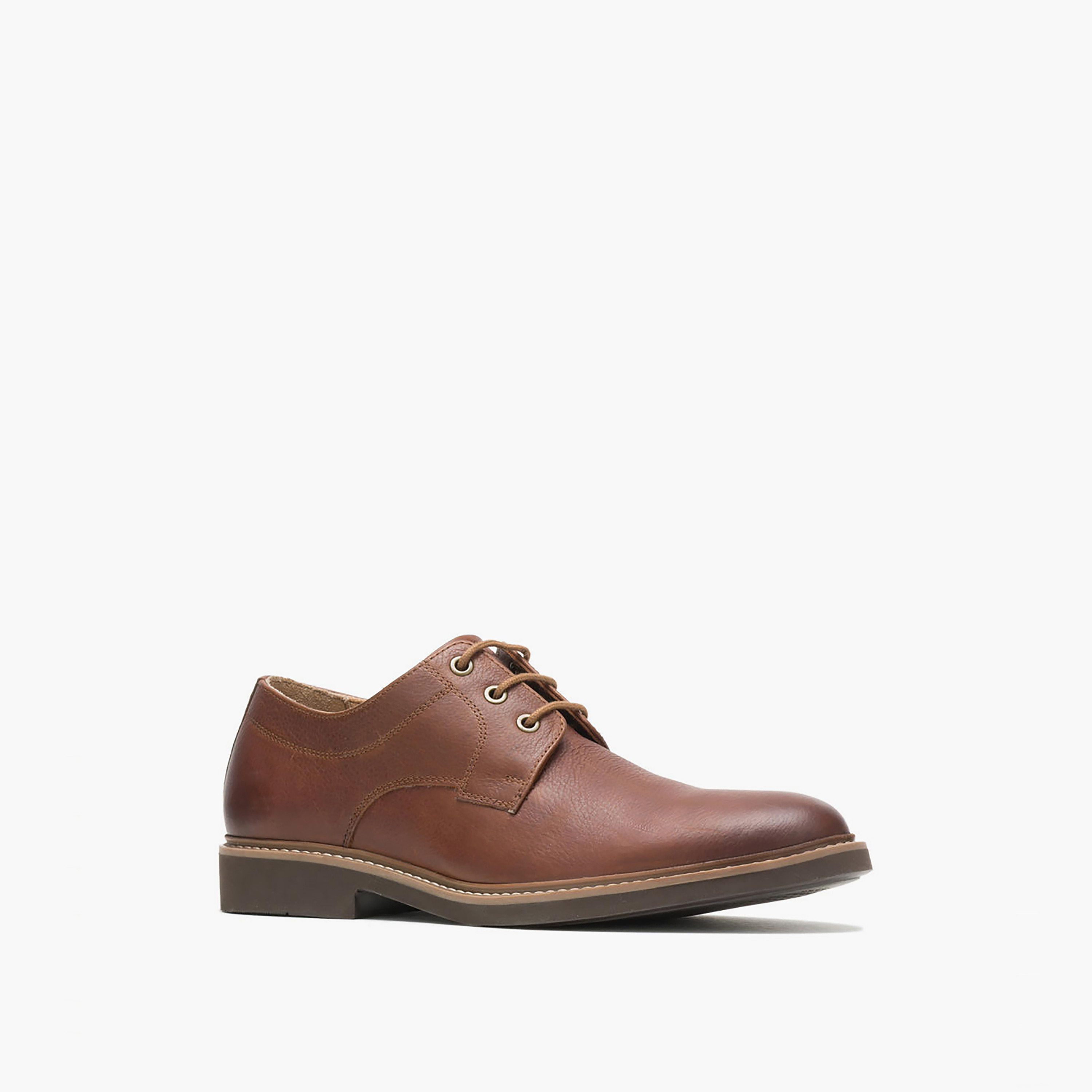 Hush Puppies Men Tan Leather Formal Derby Shoes-men-shoes-formalshoes-image-1