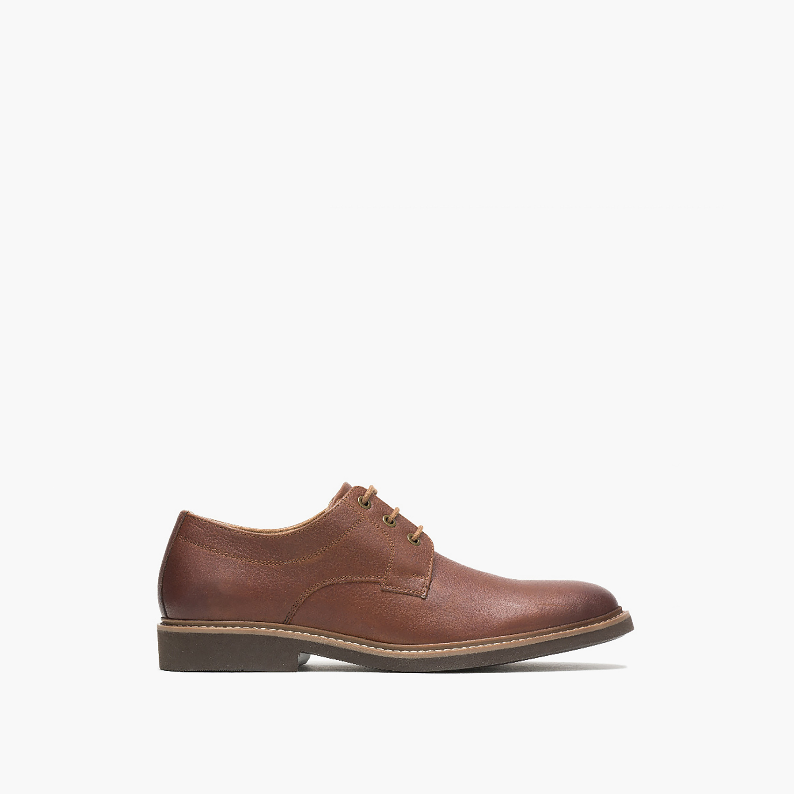 Hush Puppies Men Tan Leather Formal Derby Shoes-men-shoes-formalshoes-image-2