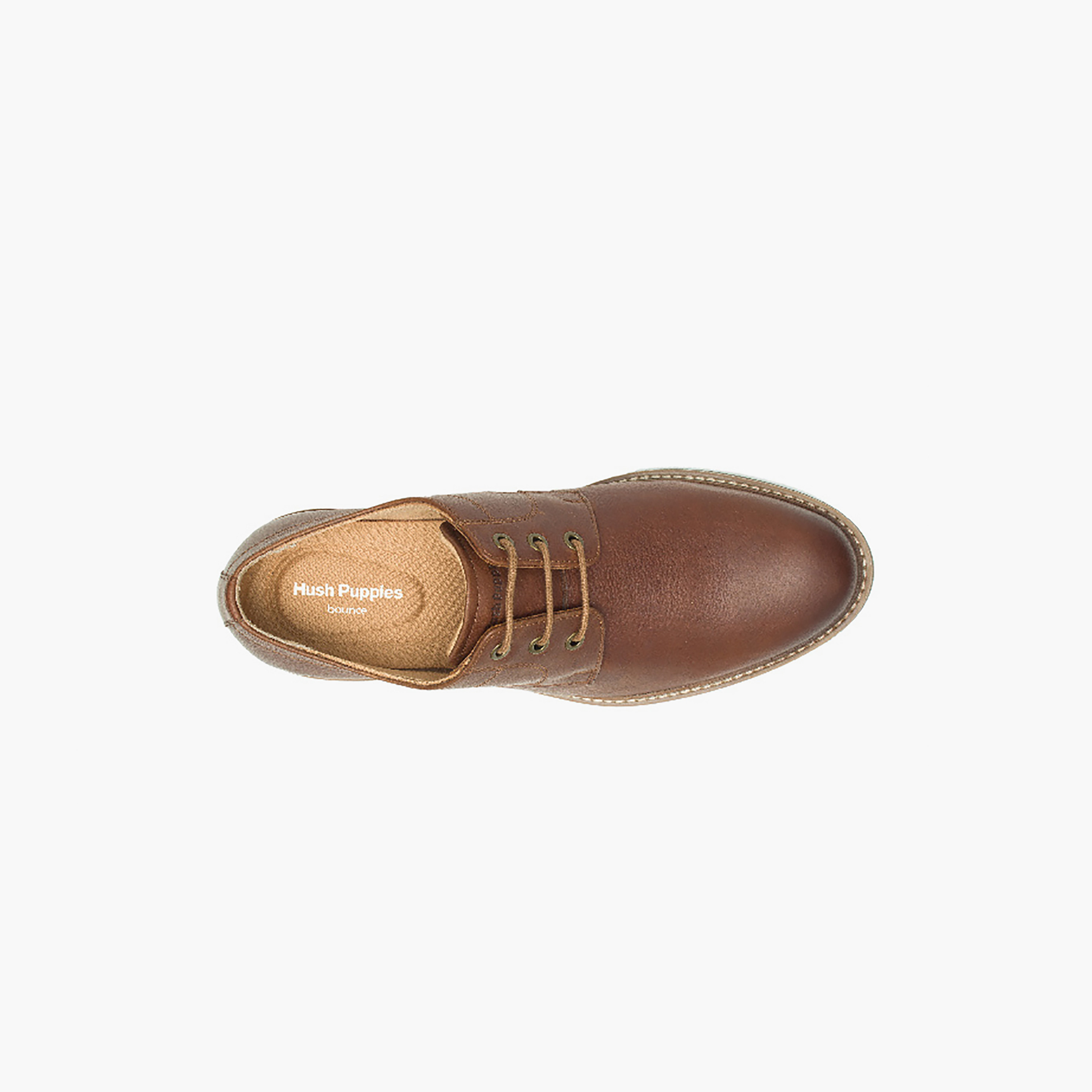 Hush Puppies Men Tan Leather Formal Derby Shoes-men-shoes-formalshoes-image-4
