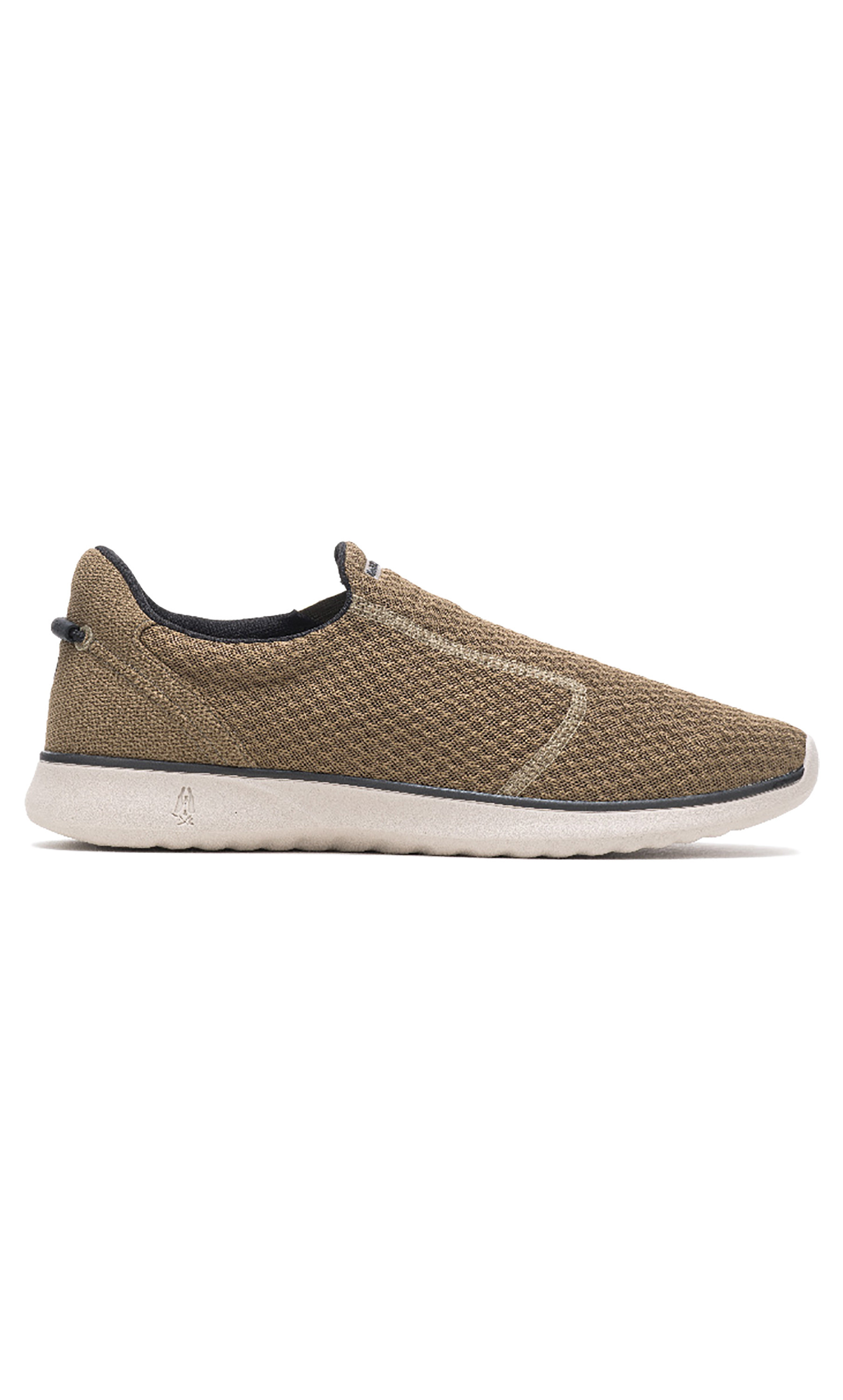 احذية كاجوال من هاش بابيز للرجال بلون تان و مزين بنسيج جيد سليب-men-shoes-sneakers-image-2