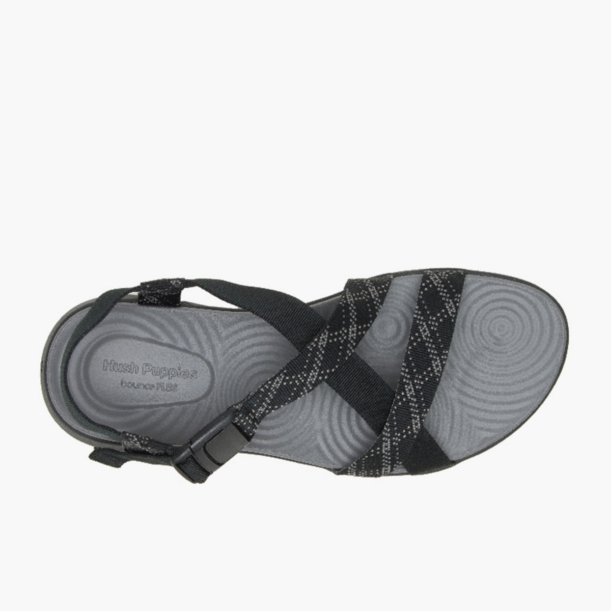 صندل جود تريك بحزام كاحل مزين باللون الأسود للرجال من هاش بابيز-men-shoes-sandals-image-4